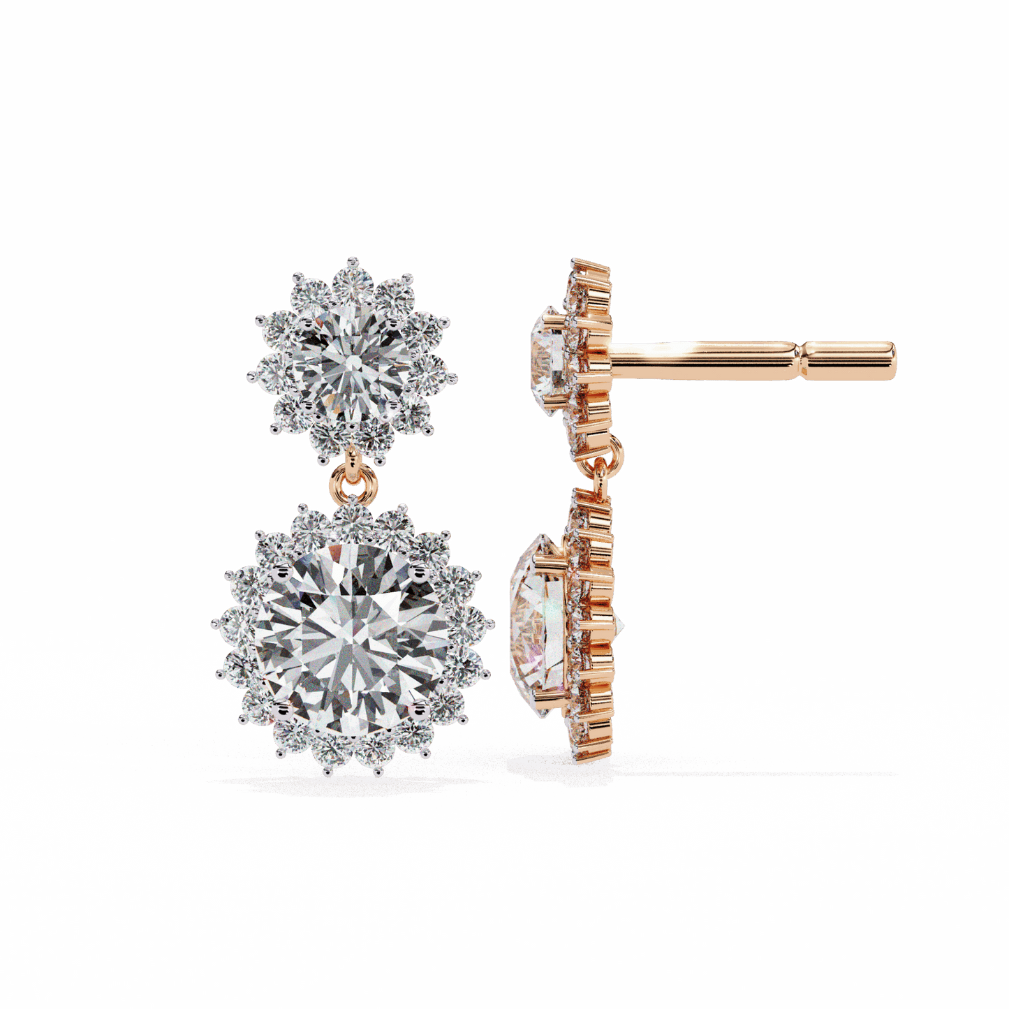 1.5 Carat Celeste Dangle Earrings in Moissanite | House of Estara