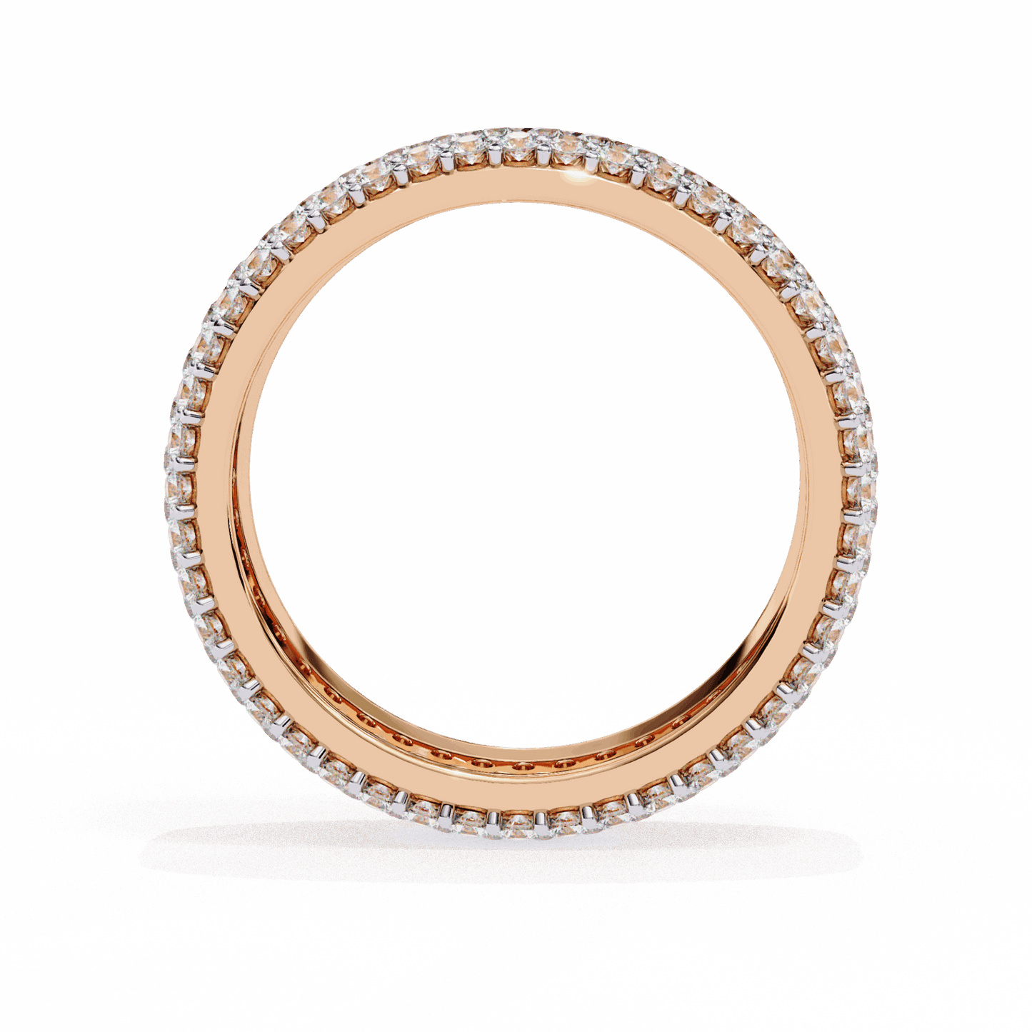 1.75 Carat Round Classic Wedding Band in Moissanite | House of Estara