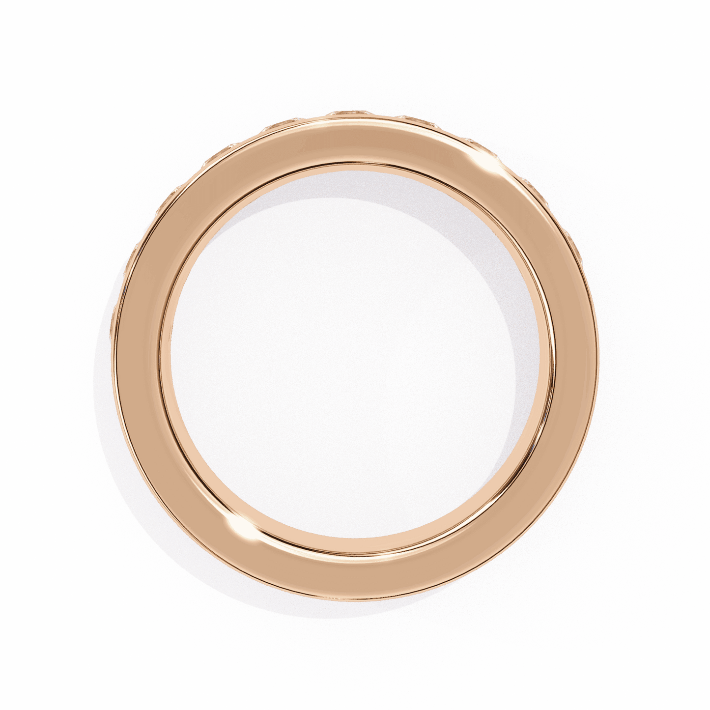 1 Carat Round Minimal Band in Moissanite | House of Estara