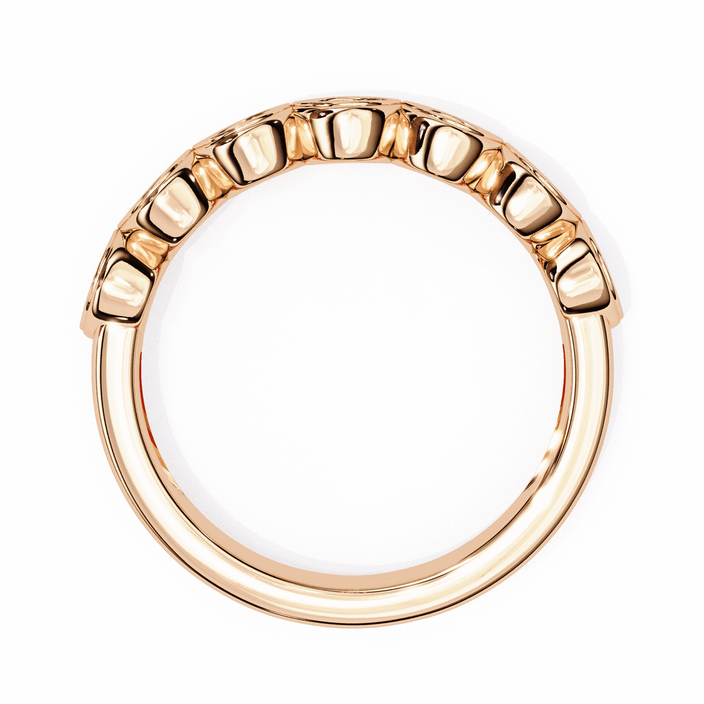 0.15 Carat Round Stackable Ring in Moissanite | House of Estara