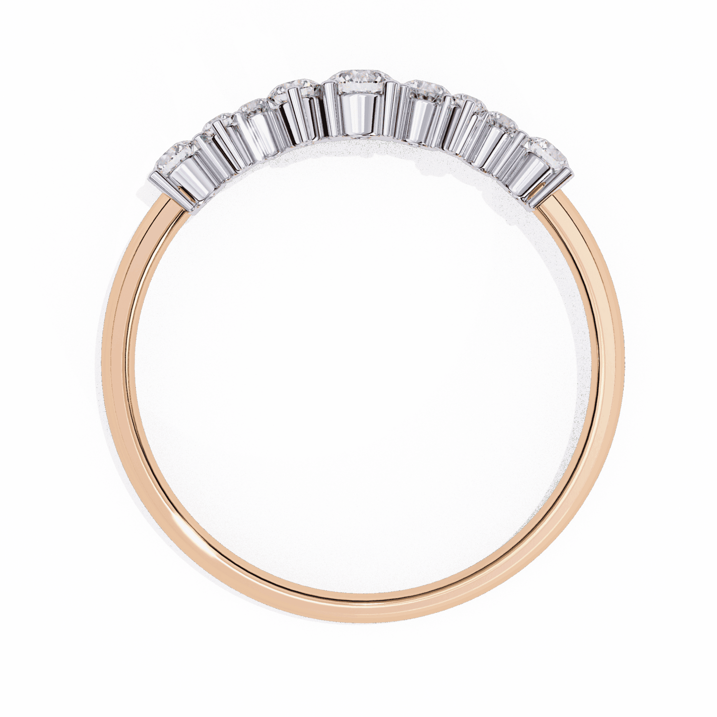 0.25 Carat Round Twilight Band in Moissanite | House of Estara
