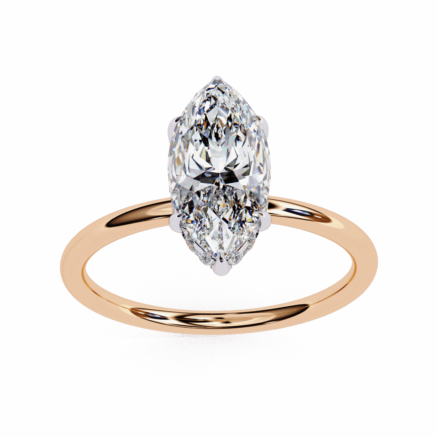1.5 Carat Marquise Eternal Solitaire Wedding Ring in Moissanite | House of Estara