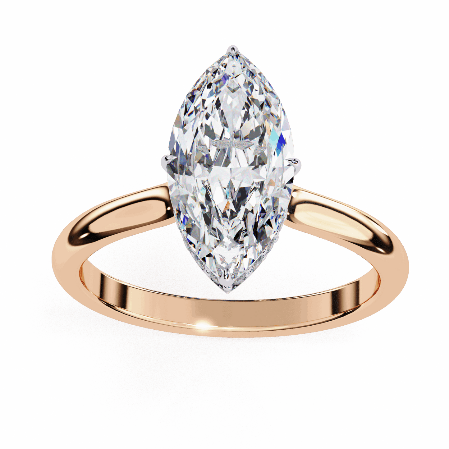 1.5 Carat Marquise Promise Solitaire Wedding Ring in Moissanite | House of Estara