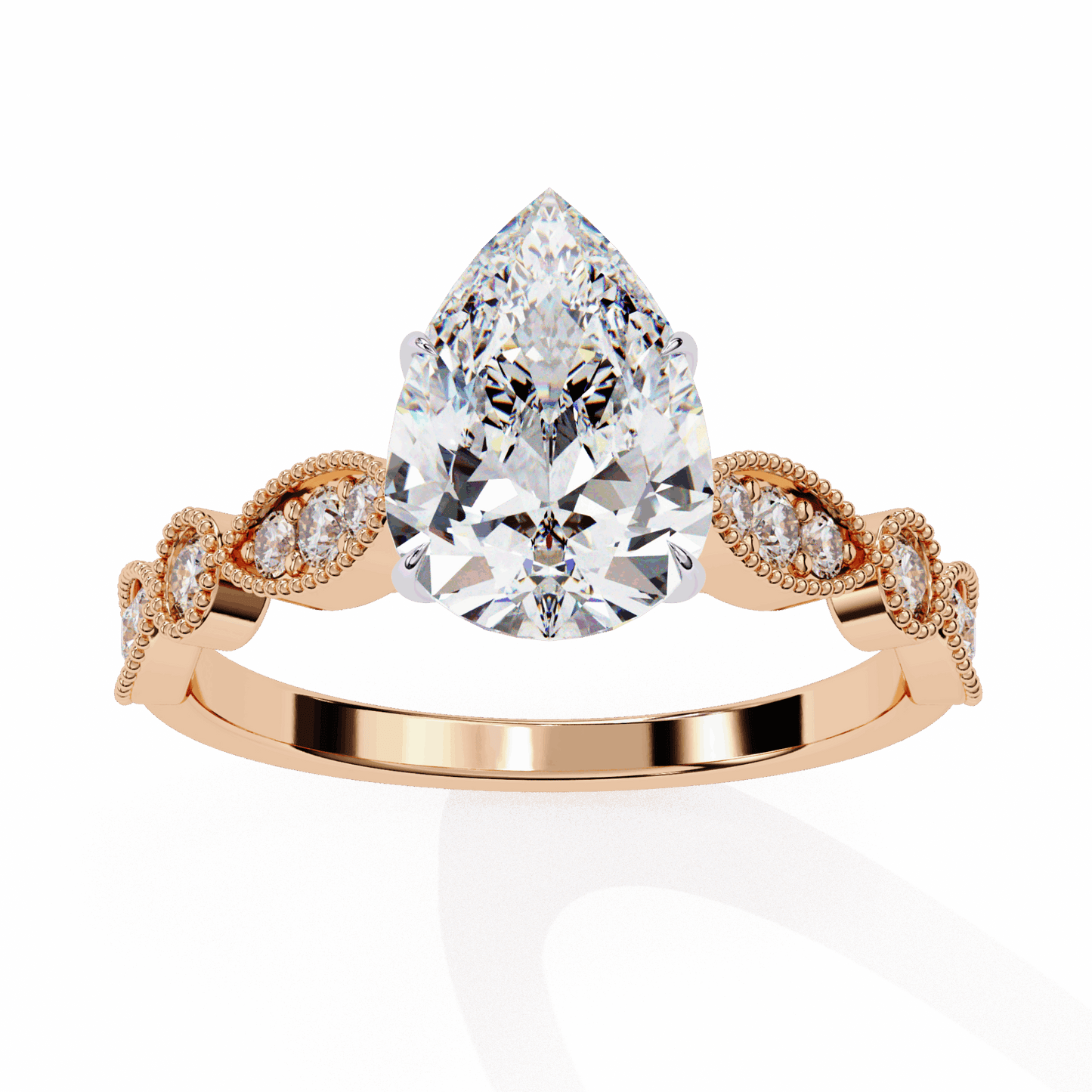 1.25 Carat Pear The One Solitaire Ring in Moissanite | House of Estara