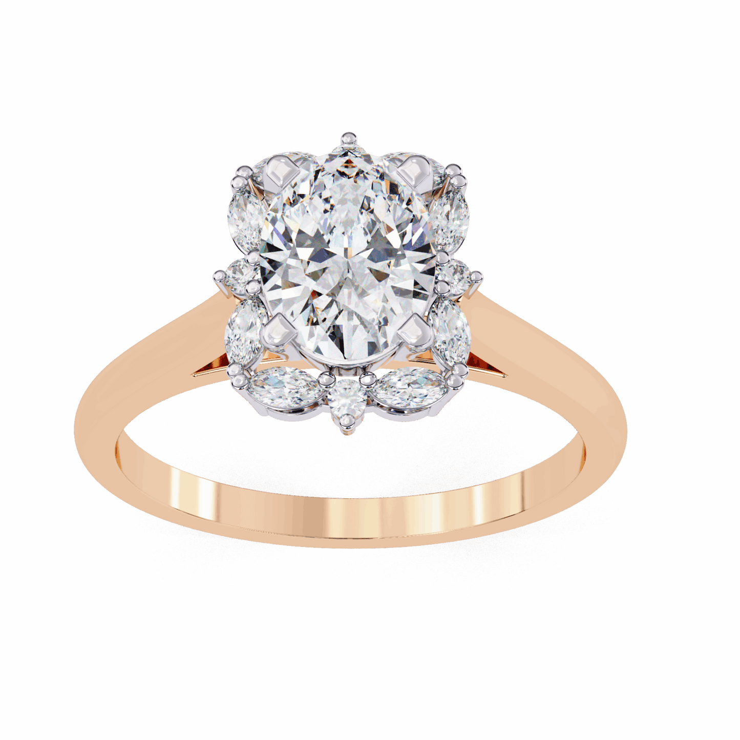 1.25 Carat Oval Classic Solitaire Band in Moissanite | House of Estara