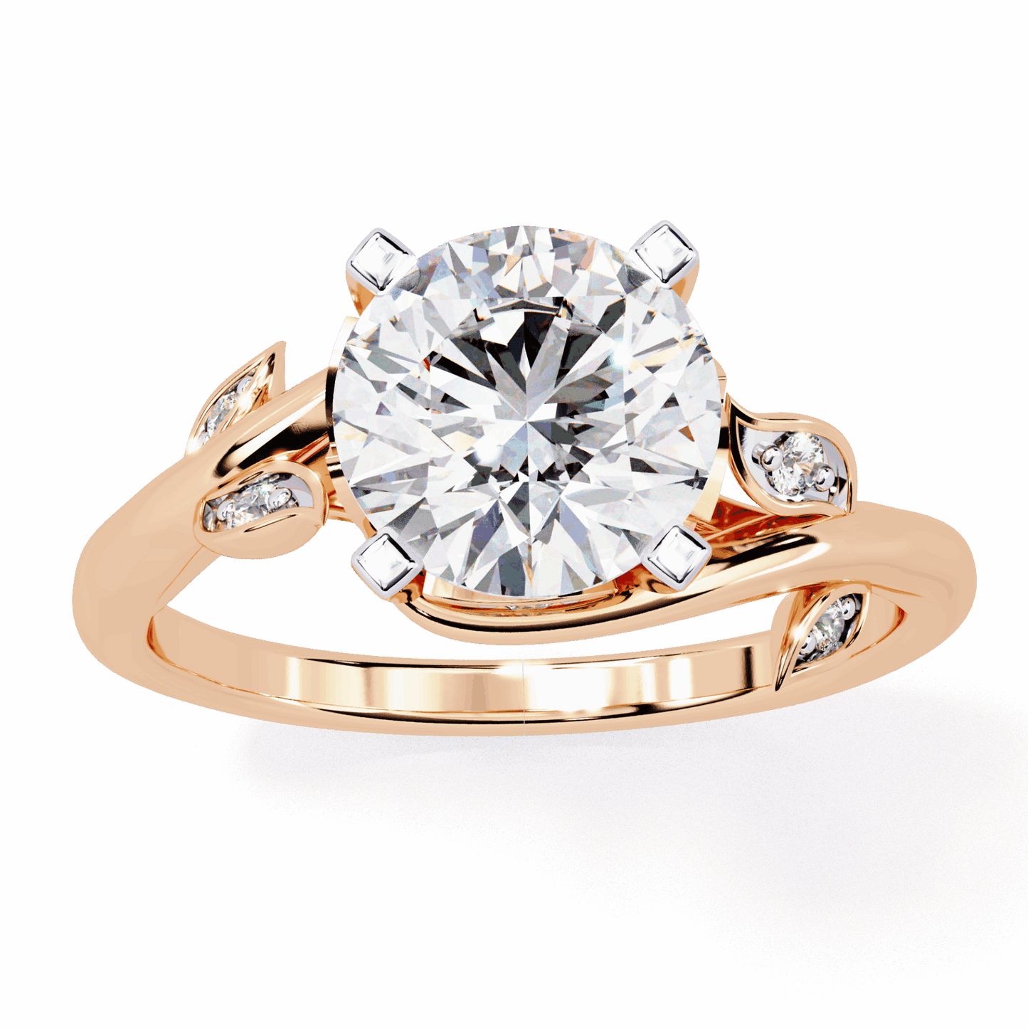 1.75 Carat Round Signature Wear Ring in Moissanite | House of Estara