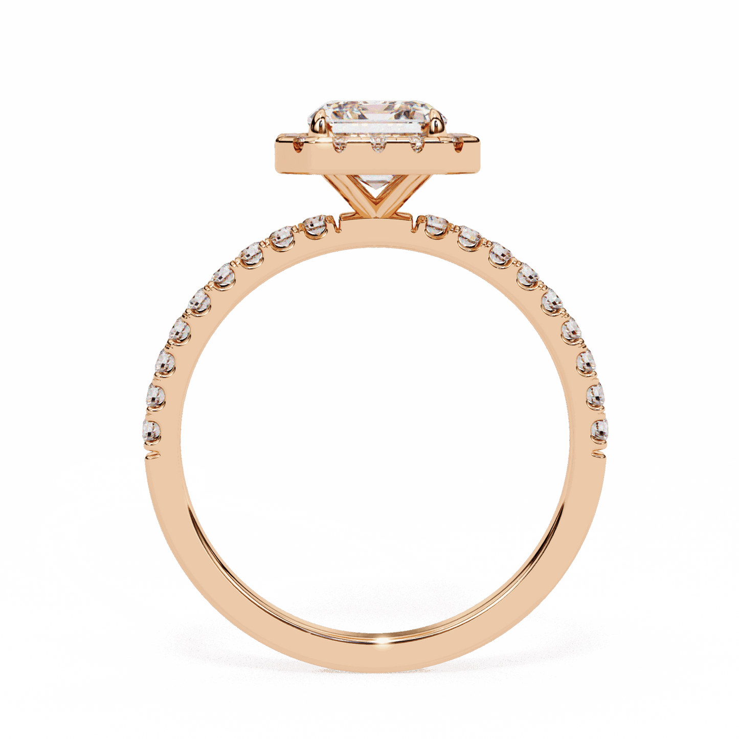 2.25 Carat Radiant Forever Solitaire Engagement Ring in Moissanite | House of Estara