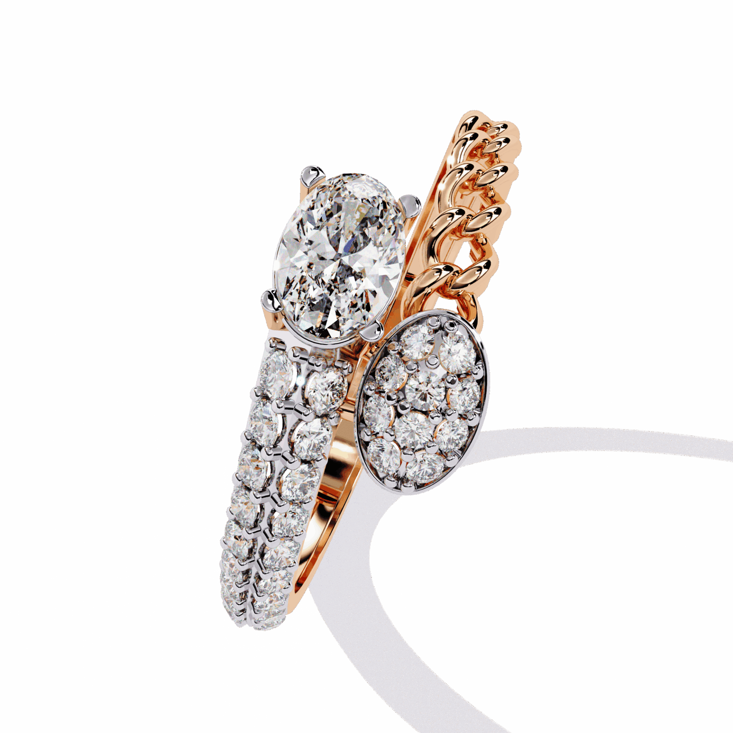 0.5 Carat Oval Timeless Band in Moissanite | House of Estara