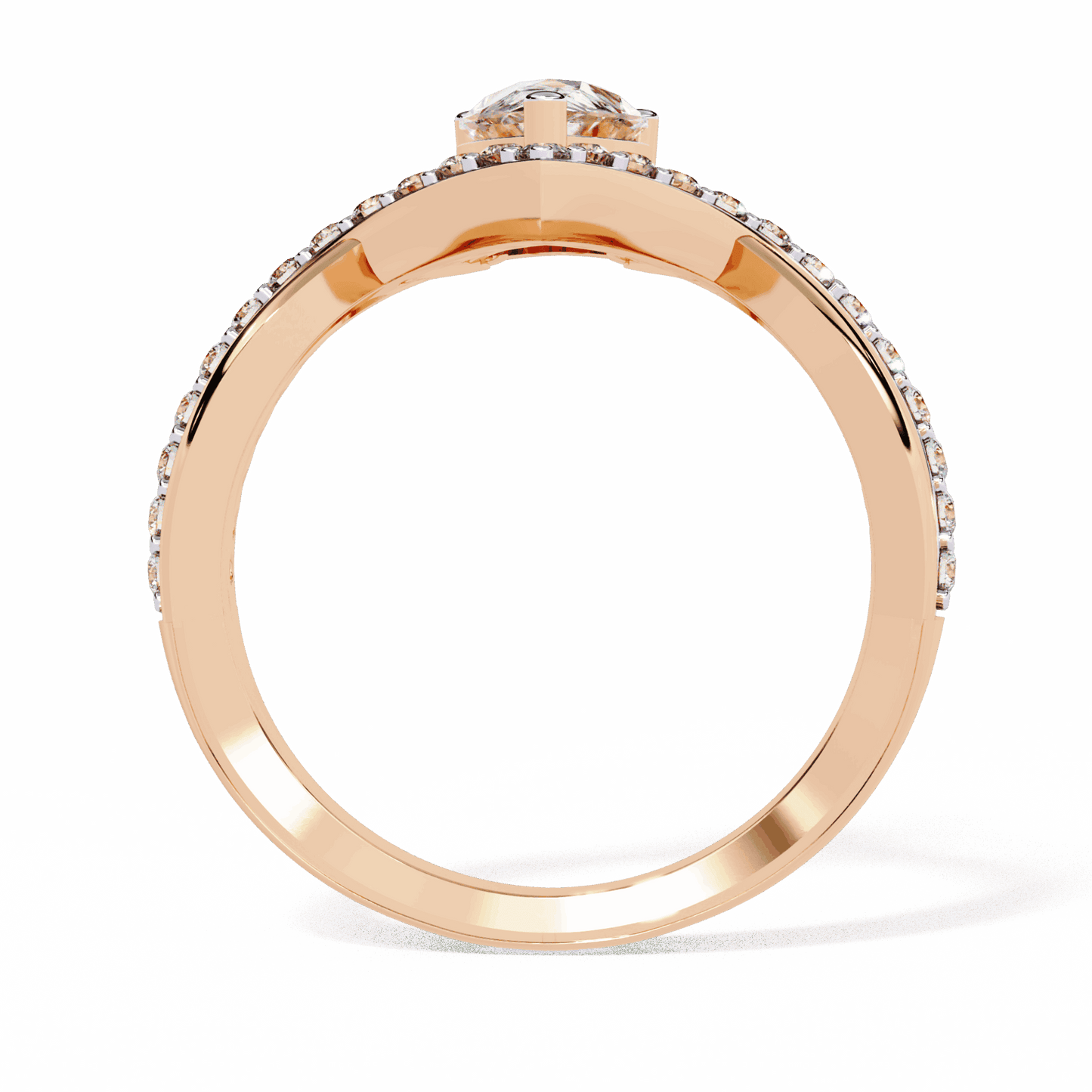 1 Carat Pear Modern Essential Ring in Moissanite | House of Estara