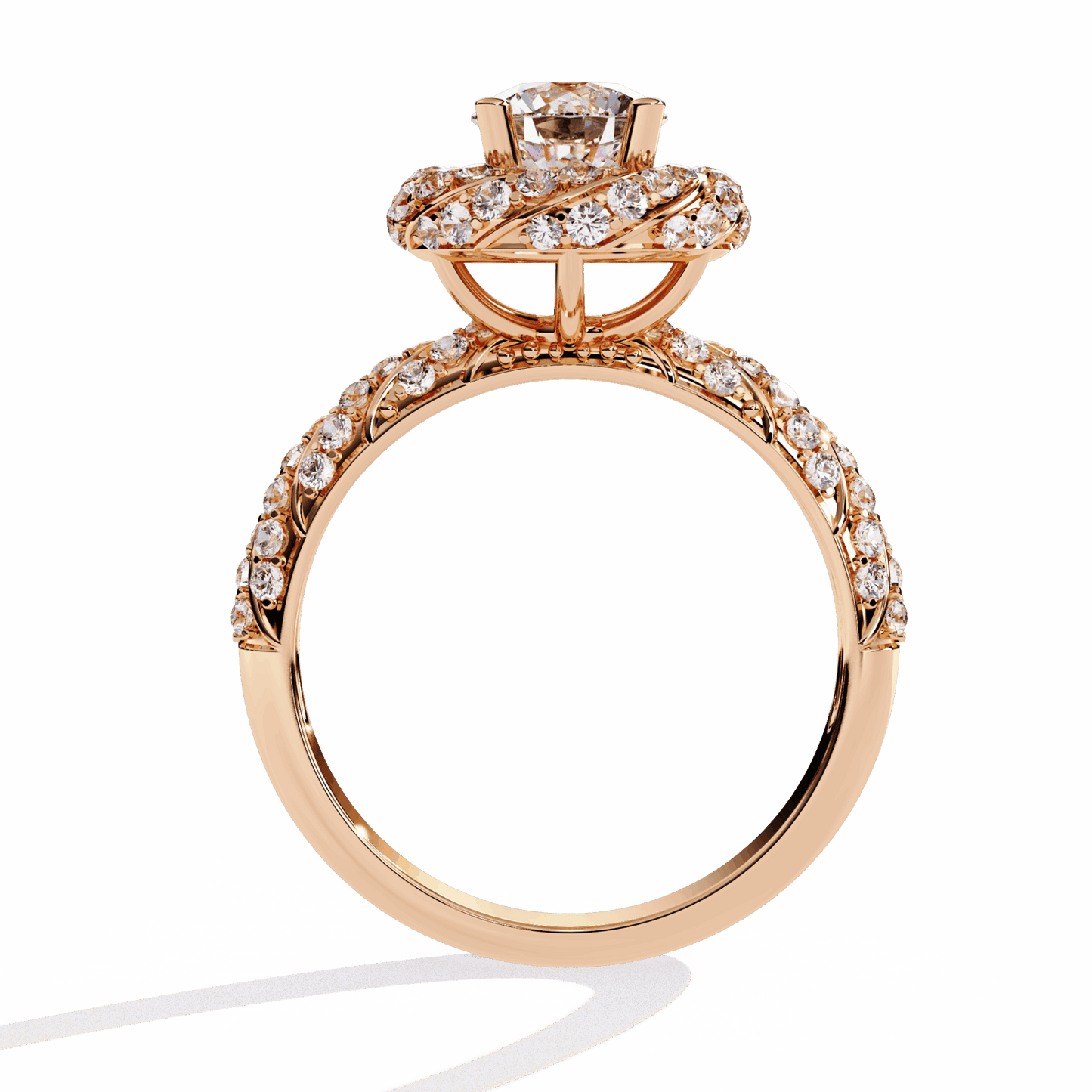 1.5 Carat Round Signature Wear Ring in Moissanite | House of Estara