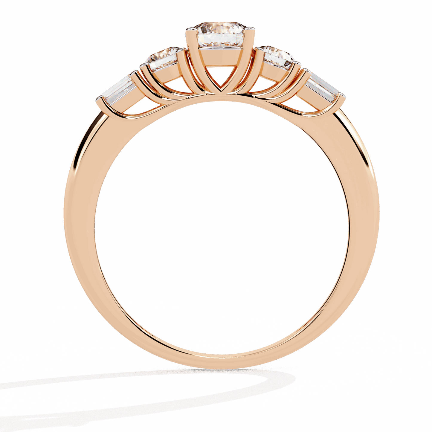 0.75 Carat Round Timeless Band in Moissanite | House of Estara