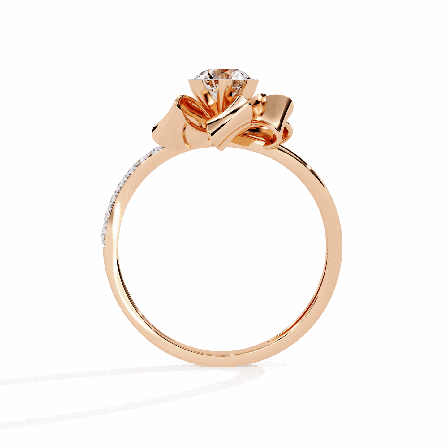 0.5 Carat Round Day and Night Ring in Moissanite | House of Estara