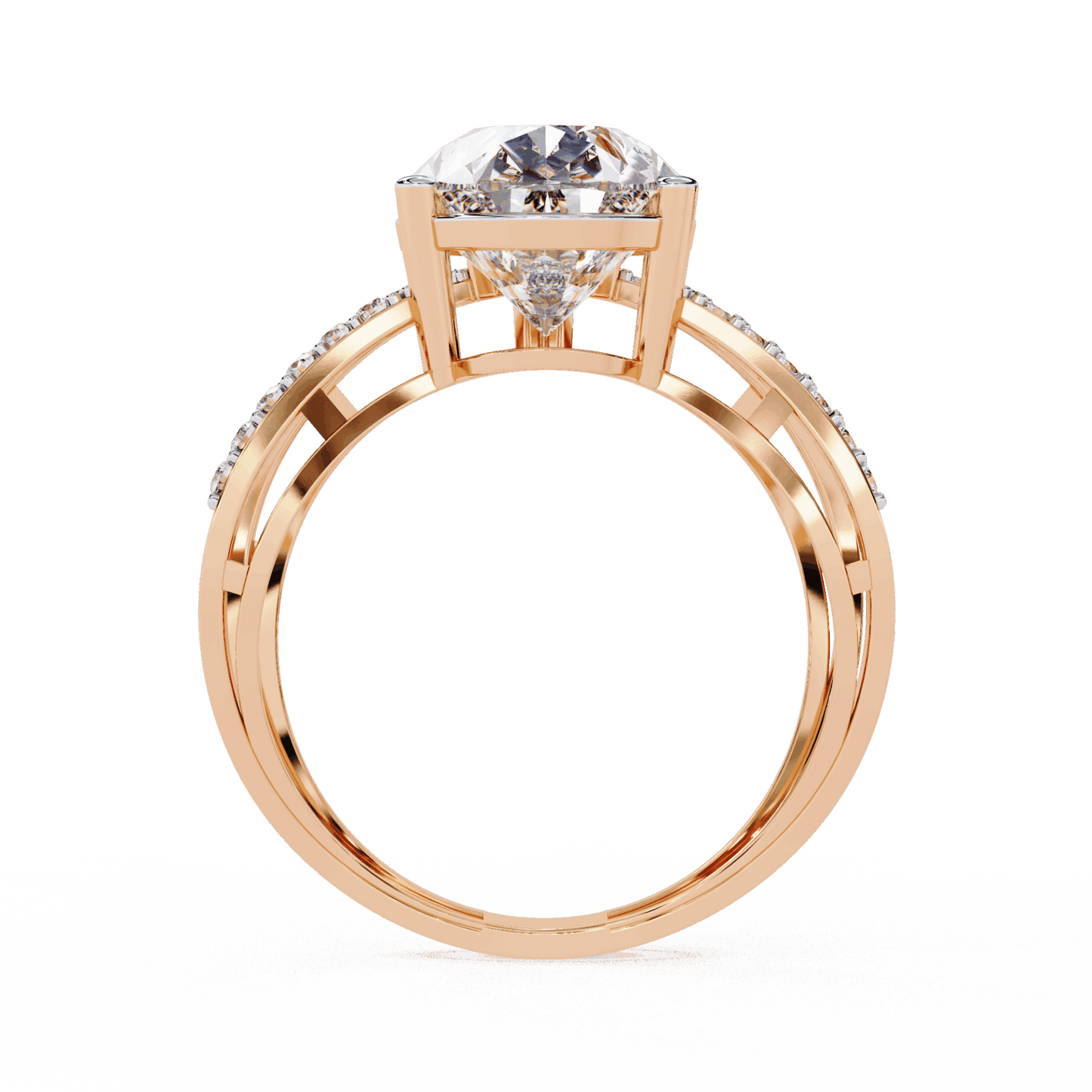 4.5 Carat Pear After Dusk Cocktail Ring in Moissanite | House of Estara