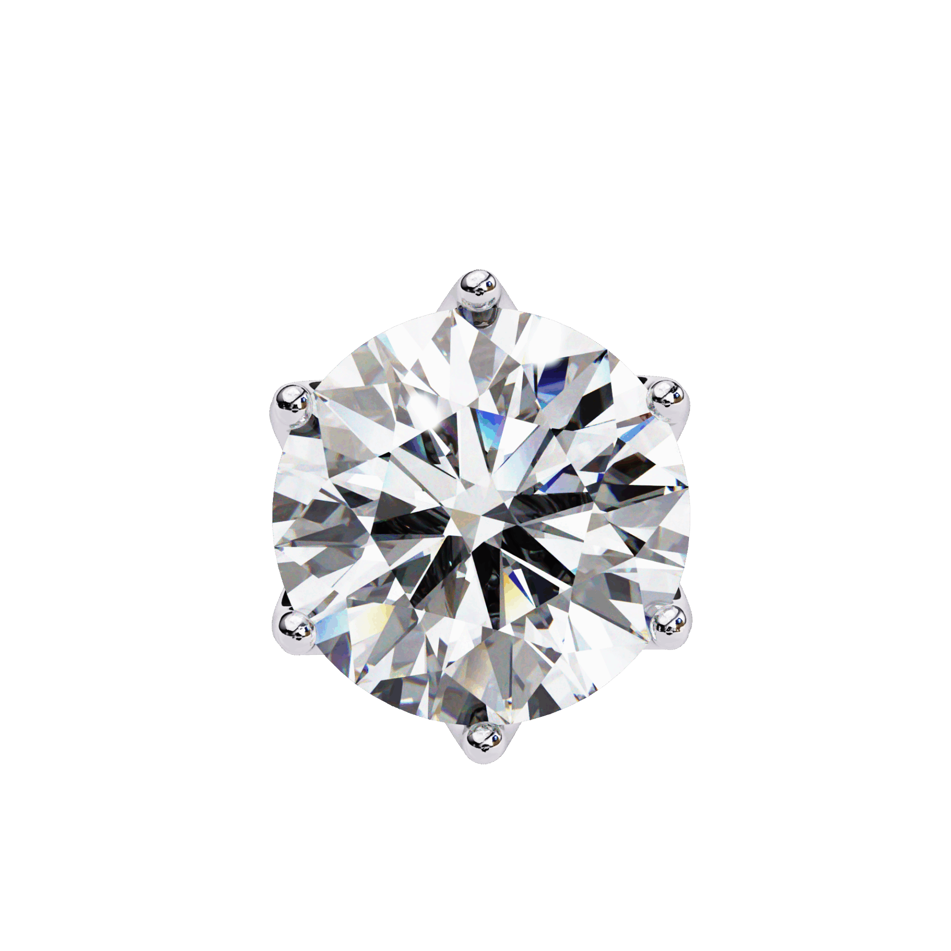 2.5 Carat Eternal Round Halo Earrings in Moissanite | House of Estara
