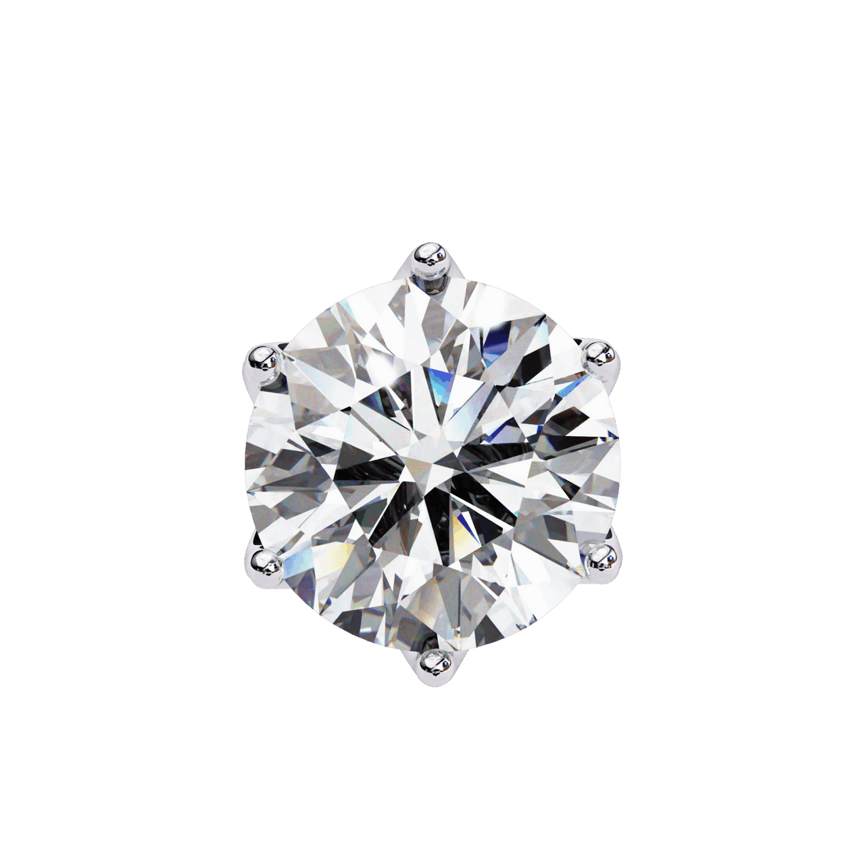 2.5 Carat Eternal Round Halo Earrings in Moissanite | House of Estara