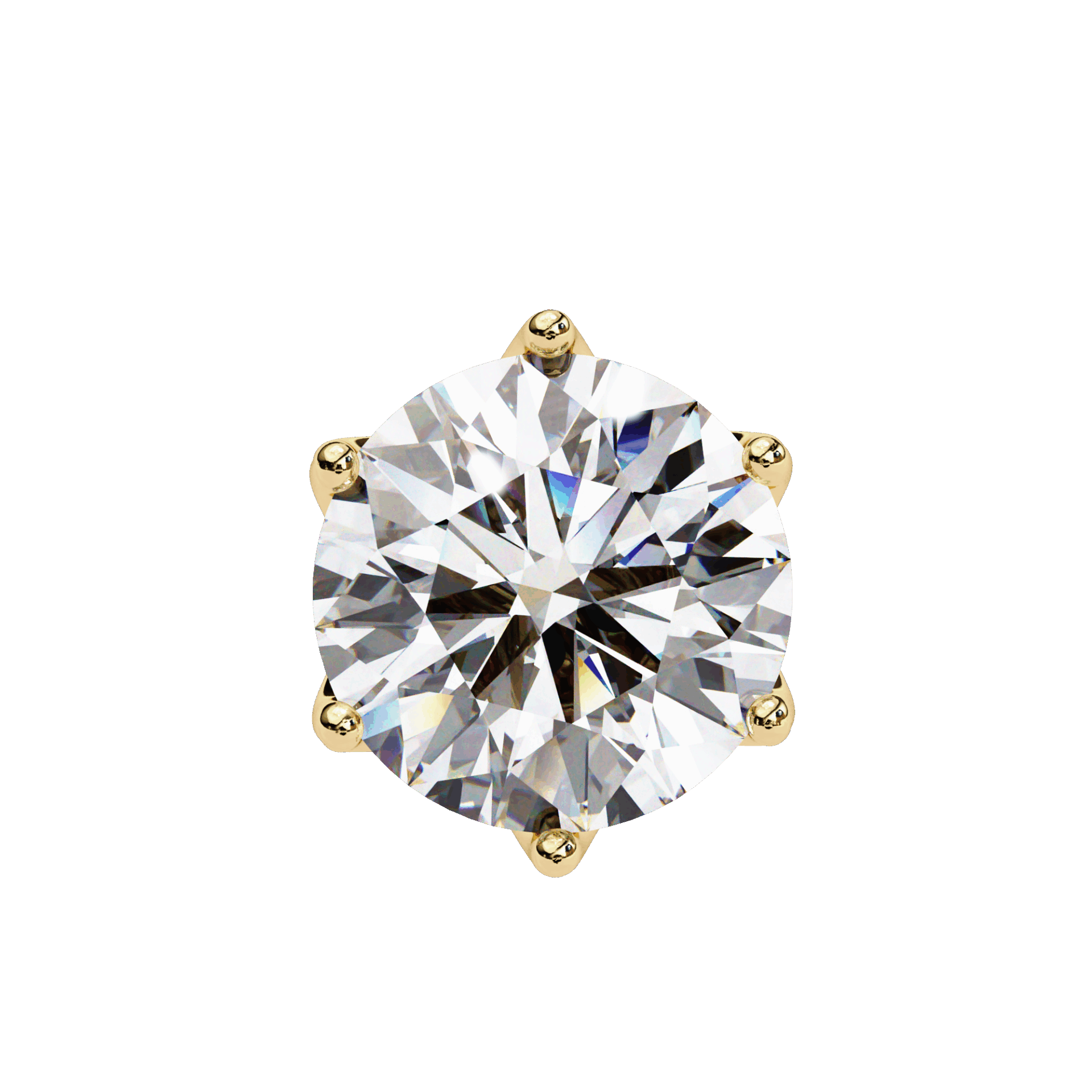 2.5 Carat Eternal Round Halo Earrings in Moissanite | House of Estara