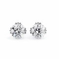 2.75 Carat Timeless Round Solitaire Moissanite Earrings