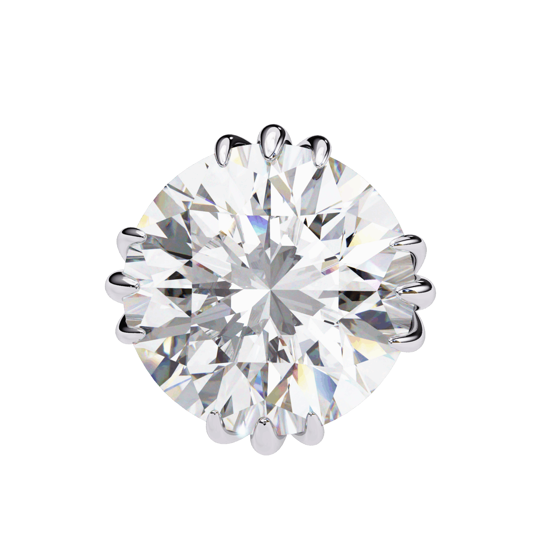 2.75 Carat Timeless Round Solitaire Earrings in Moissanite | House of Estara