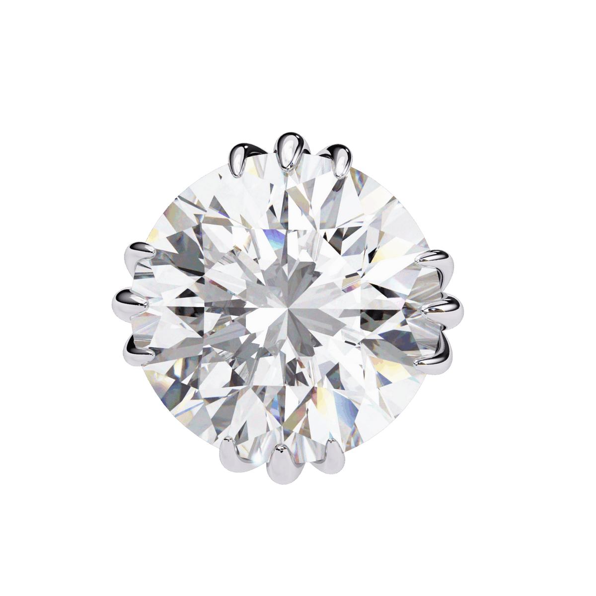 2.75 Carat Timeless Round Solitaire Earrings in Moissanite | House of Estara