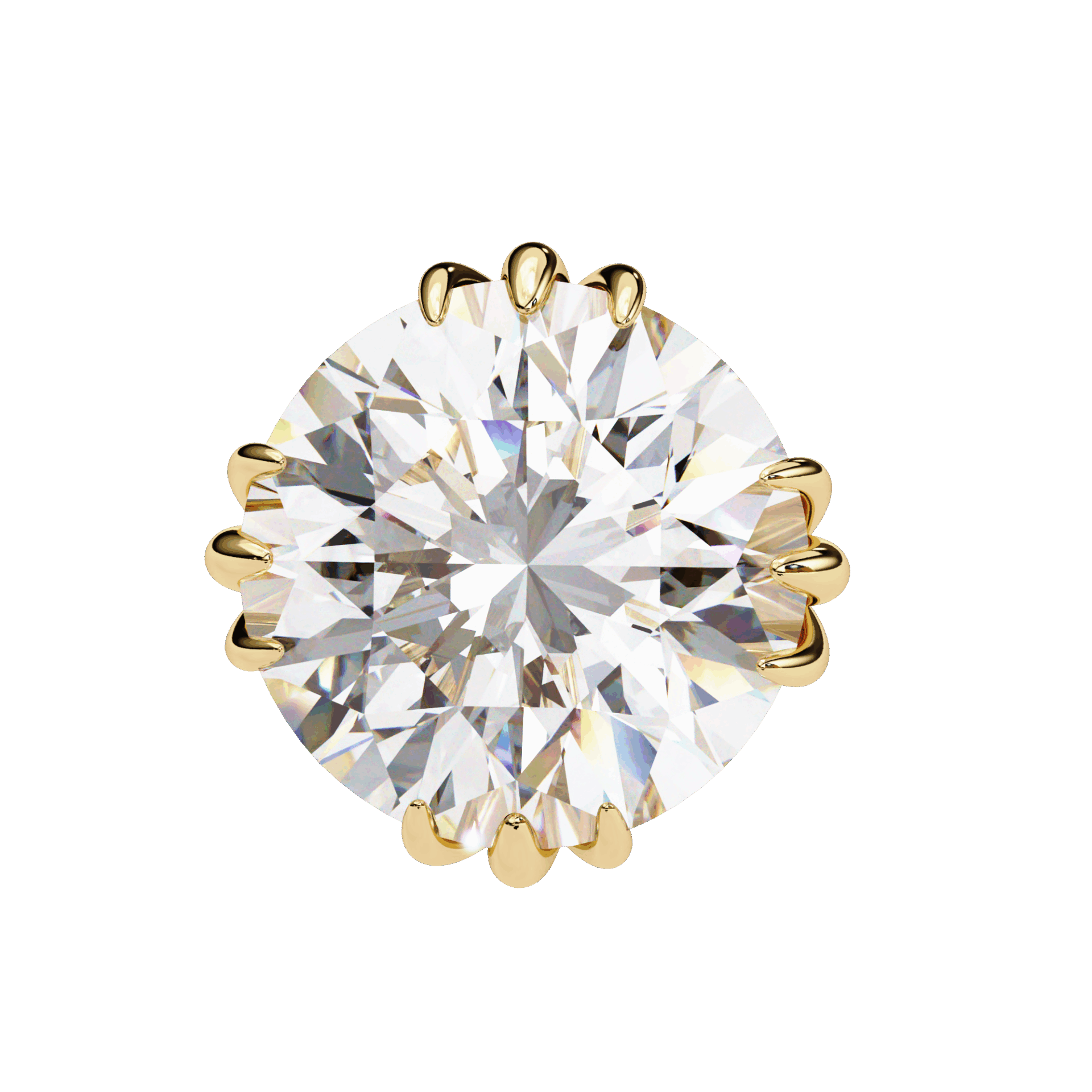 2.75 Carat Timeless Round Solitaire Earrings in Moissanite | House of Estara