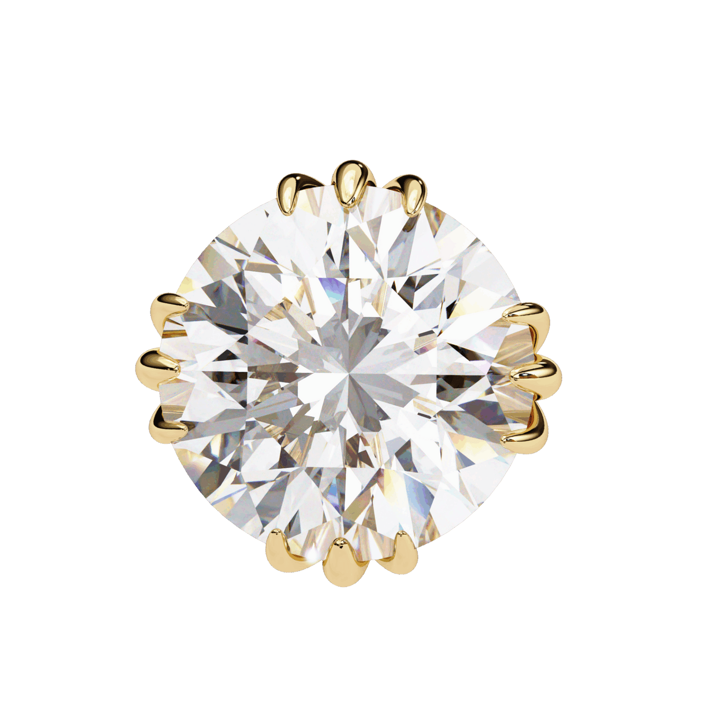 2.75 Carat Timeless Round Solitaire Earrings in Moissanite | House of Estara