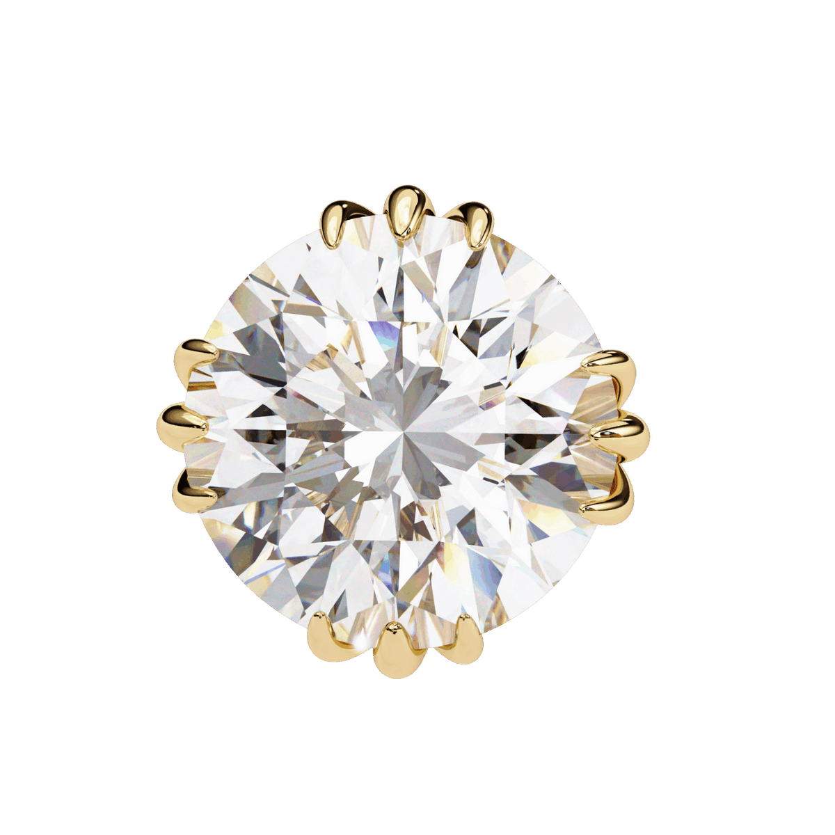 2.75 Carat Timeless Round Solitaire Earrings in Moissanite | House of Estara
