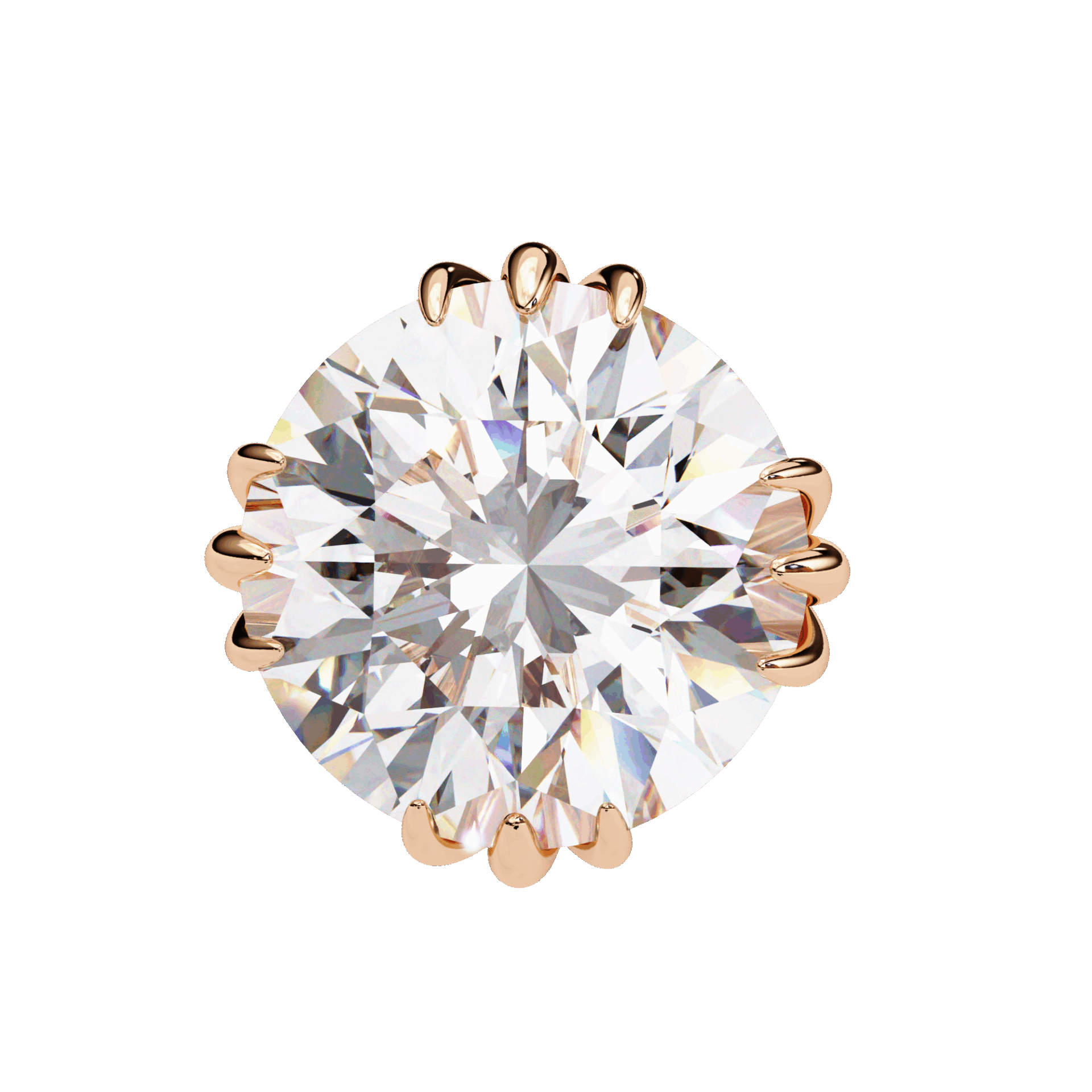 2.75 Carat Timeless Round Solitaire Earrings in Moissanite | House of Estara