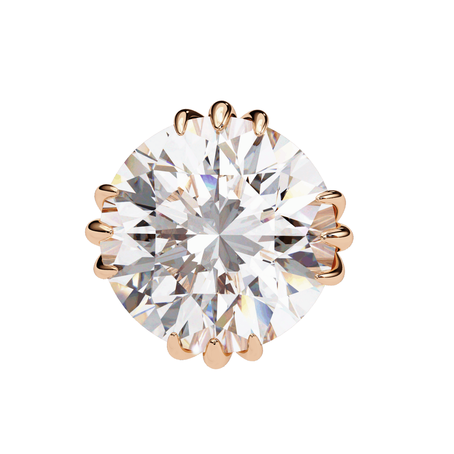 2.75 Carat Timeless Round Solitaire Earrings in Moissanite | House of Estara