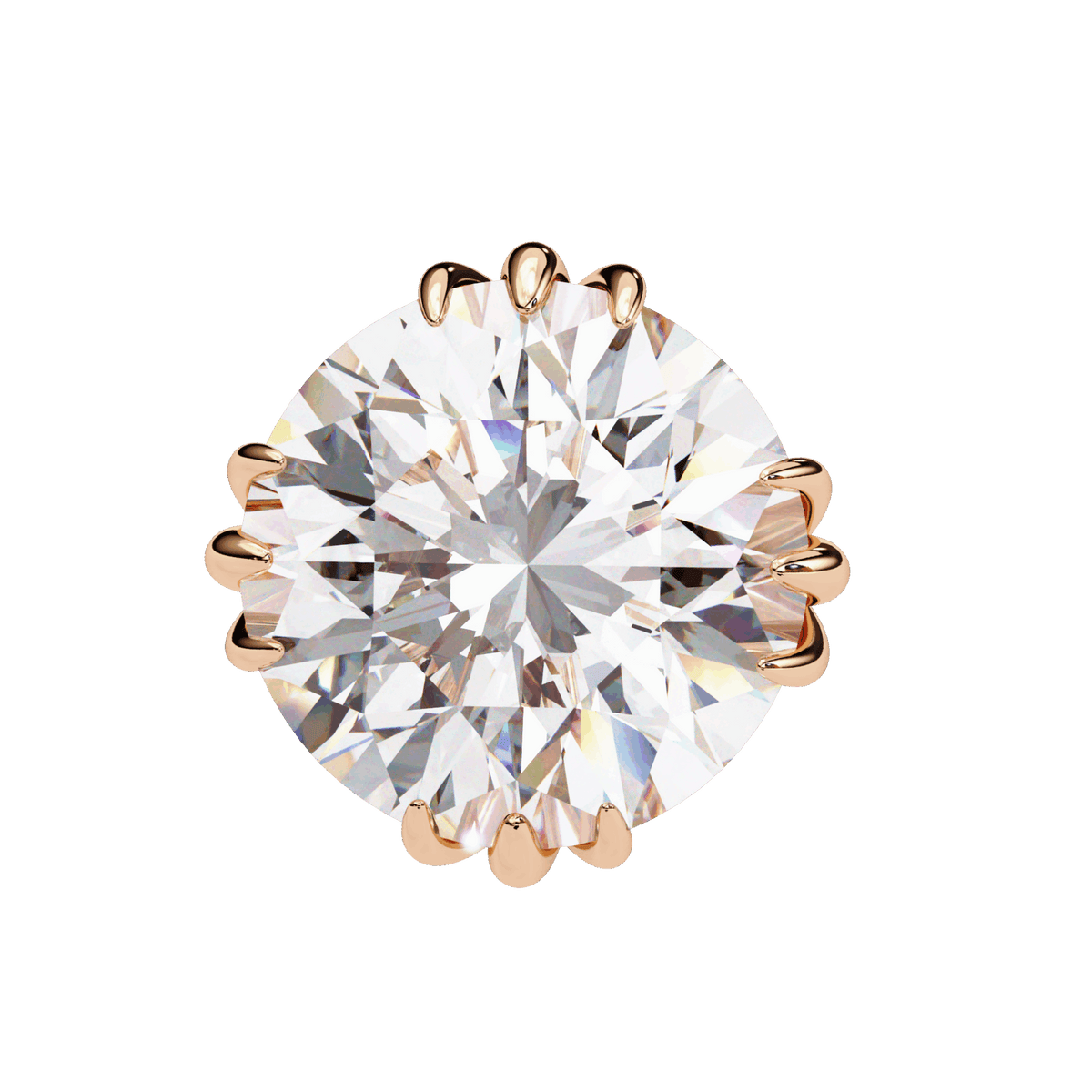 2.75 Carat Timeless Round Solitaire Earrings in Moissanite | House of Estara