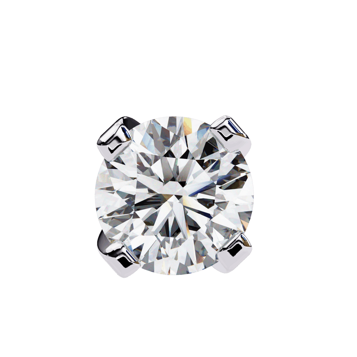 2.5 Carat Signature Round Solitaire Earrings in Moissanite | House of Estara