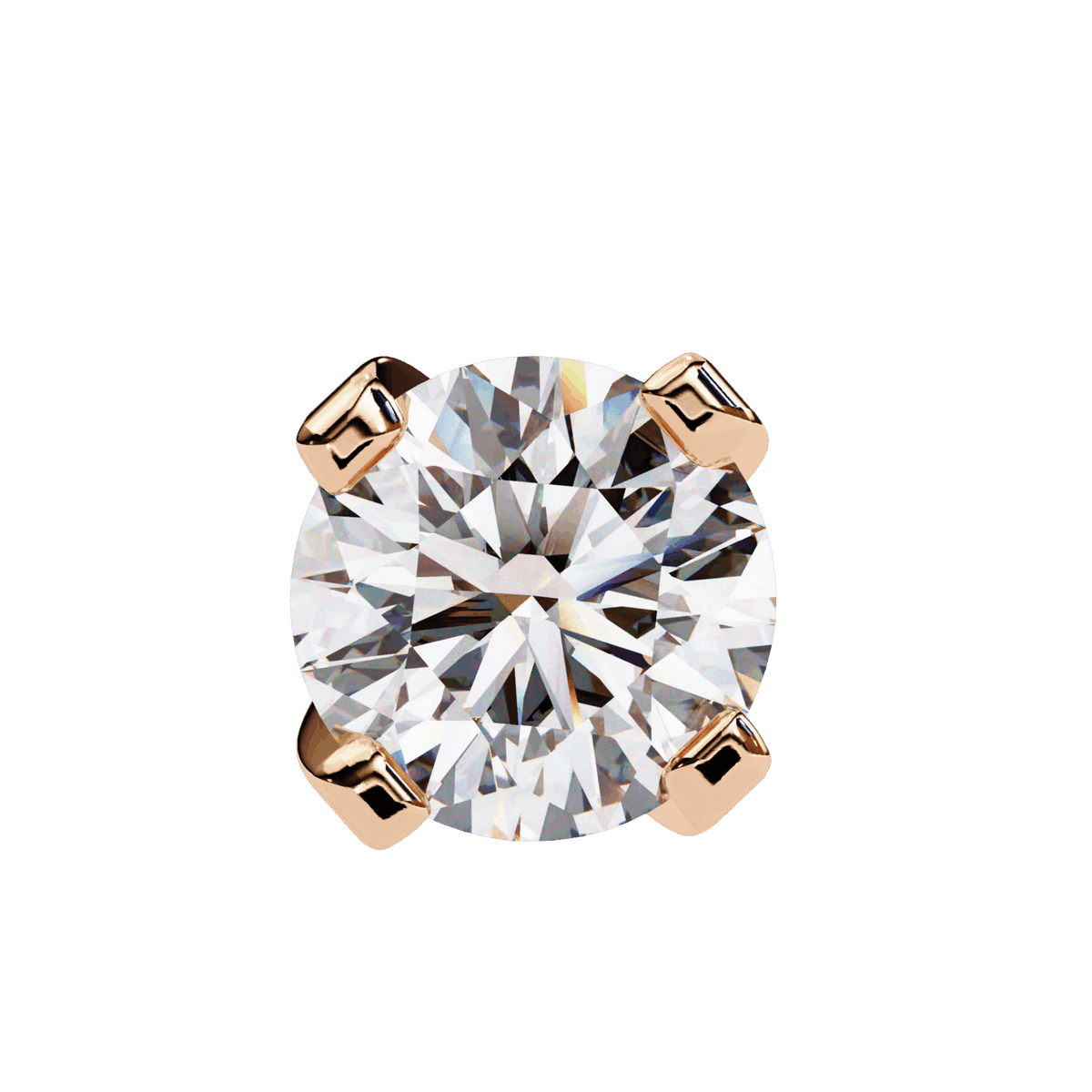 2.5 Carat Signature Round Solitaire Earrings in Moissanite | House of Estara