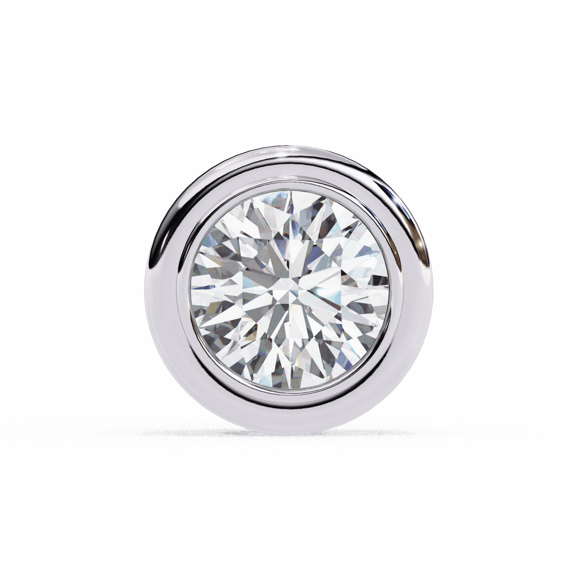 2.5 Carat Round Solitaire Hoop Earrings in Moissanite | House of Estara