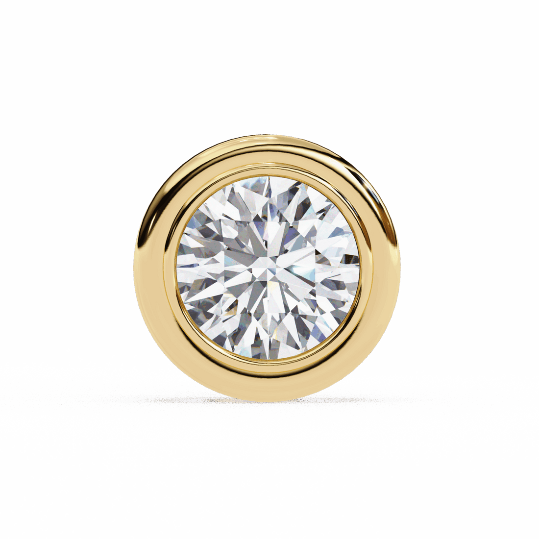 2.5 Carat Round Solitaire Hoop Earrings in Moissanite | House of Estara