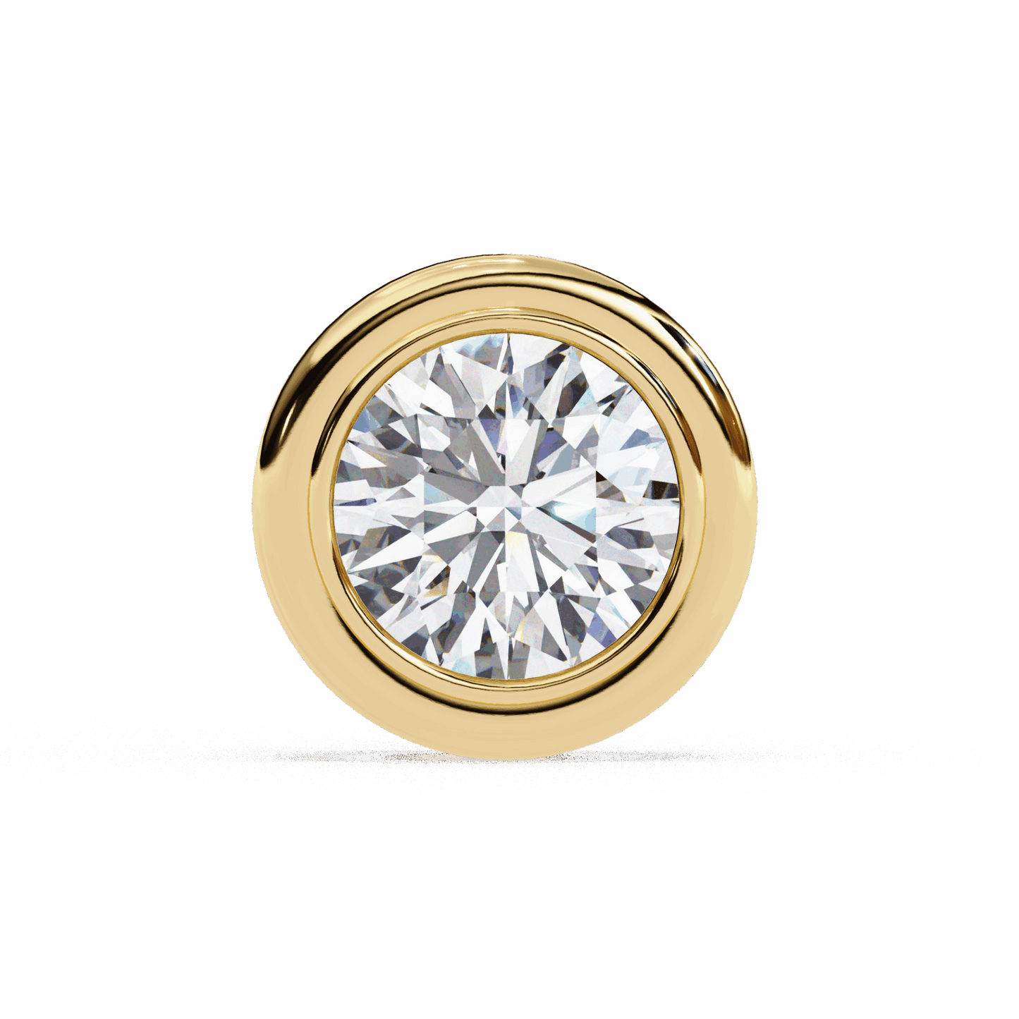 2.5 Carat Round Solitaire Hoop Earrings in Moissanite | House of Estara
