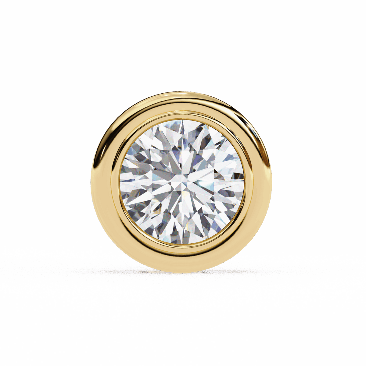 2.5 Carat Round Solitaire Hoop Earrings in Moissanite | House of Estara