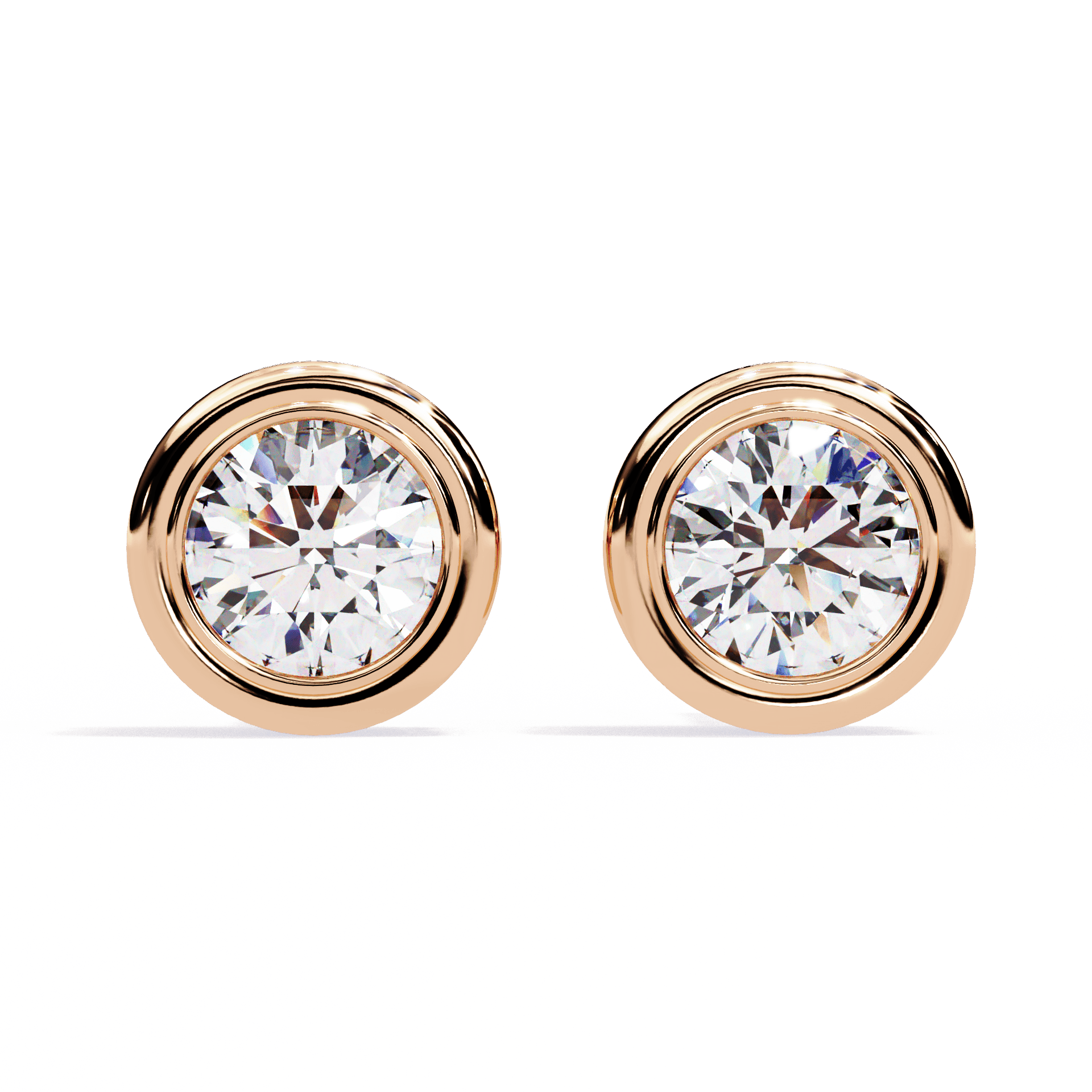 2.5 Carat Round Solitaire Hoop Earrings in Moissanite | House of Estara