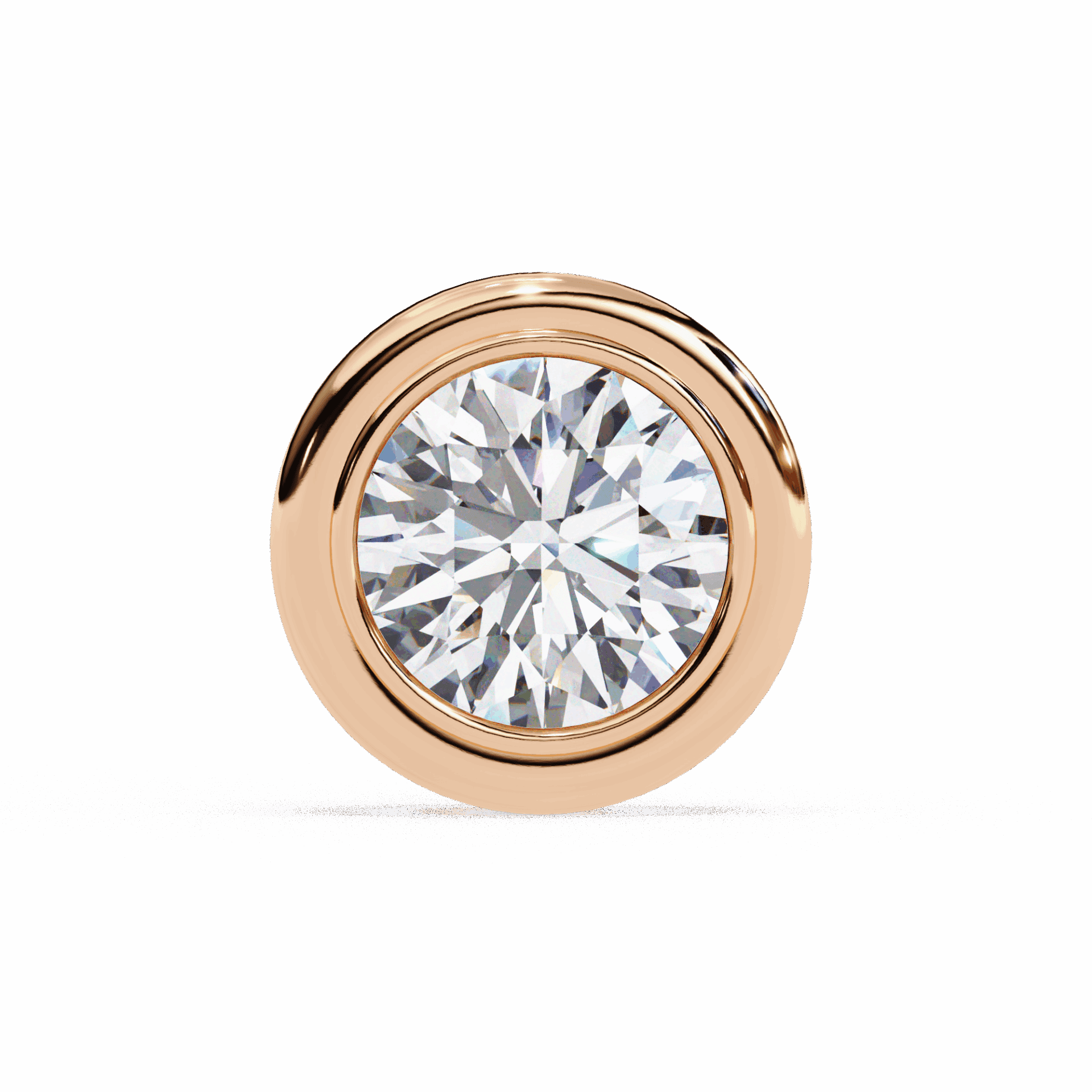 2.5 Carat Round Solitaire Hoop Earrings in Moissanite | House of Estara