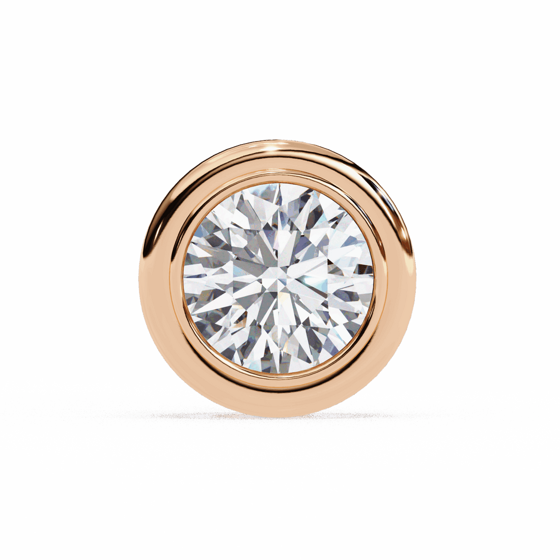 2.5 Carat Round Solitaire Hoop Earrings in Moissanite | House of Estara