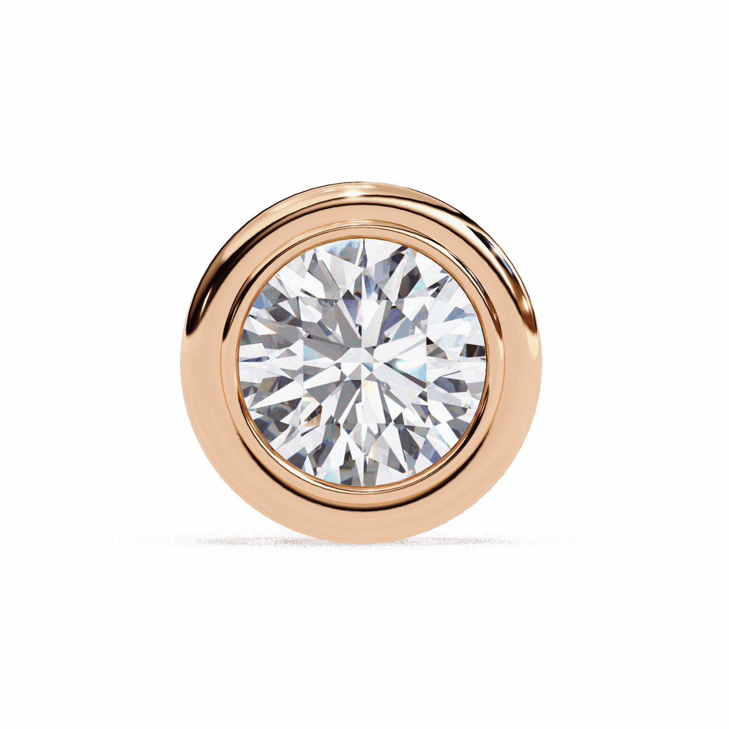 2.5 Carat Round Solitaire Hoop Earrings in Moissanite | House of Estara