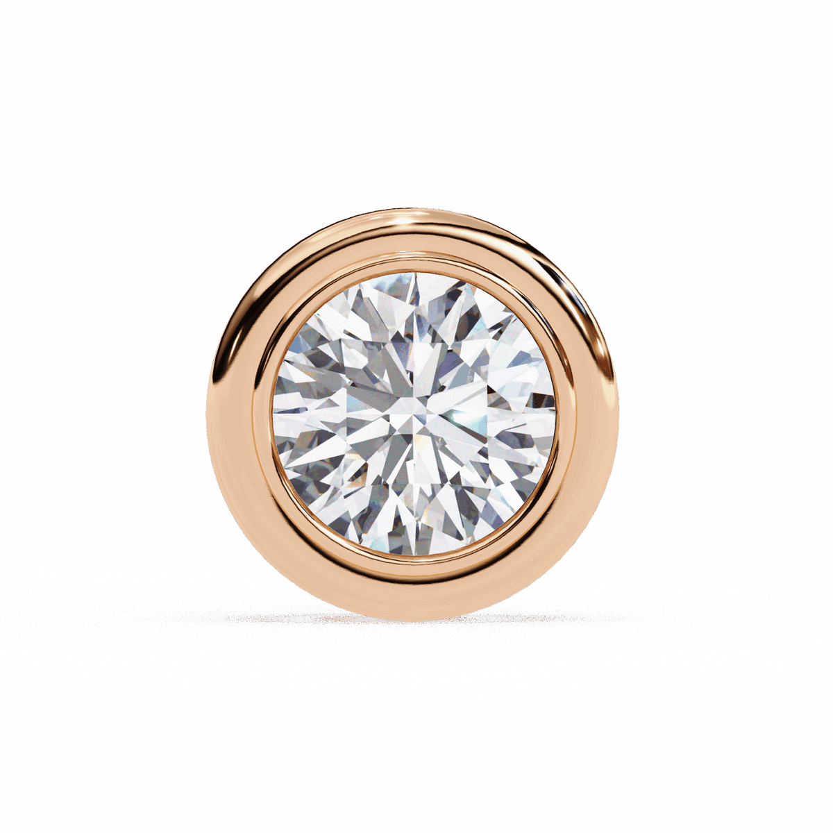 2.5 Carat Round Solitaire Hoop Earrings in Moissanite | House of Estara