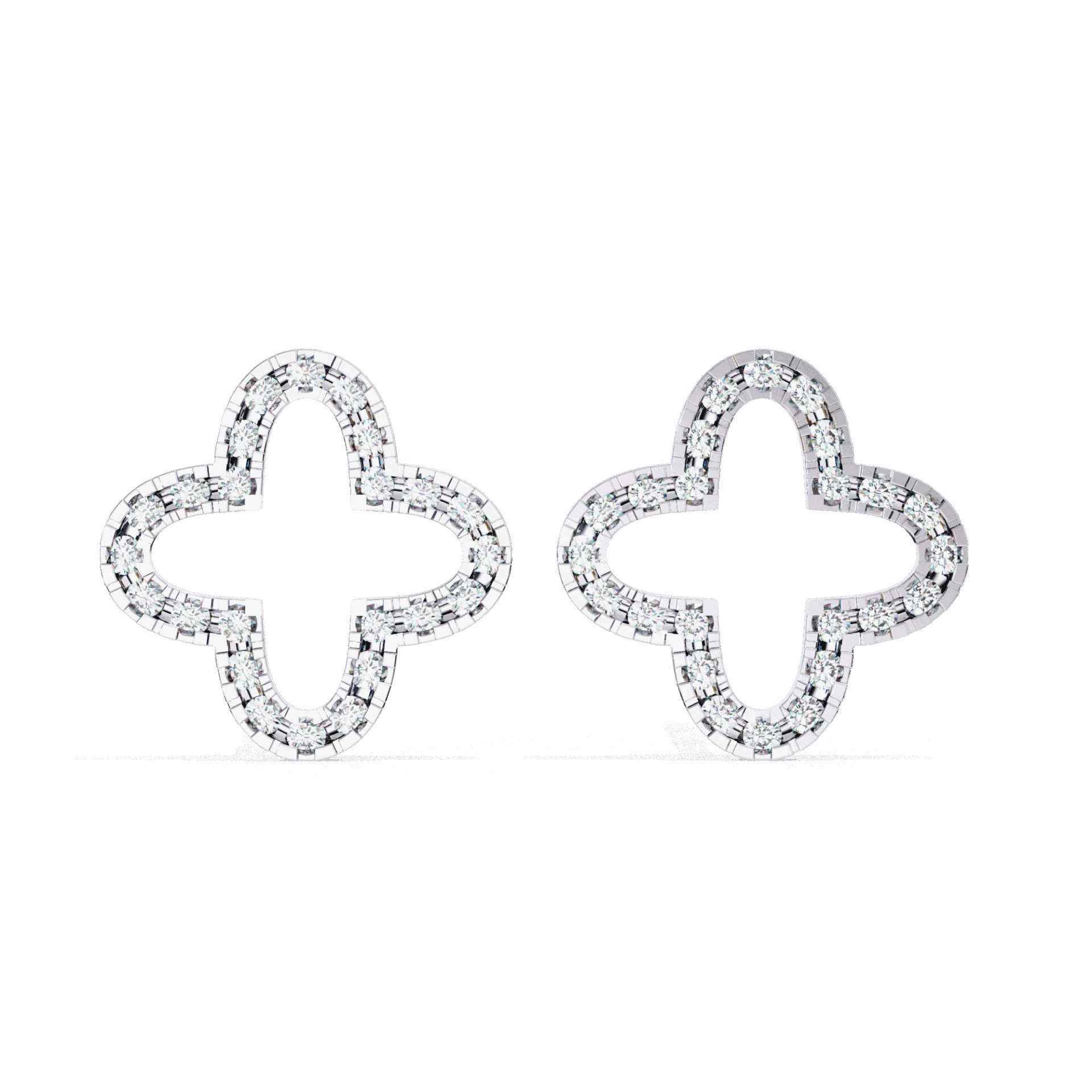 0.2 Carat Elegant Round Stud Earrings in Moissanite | House of Estara