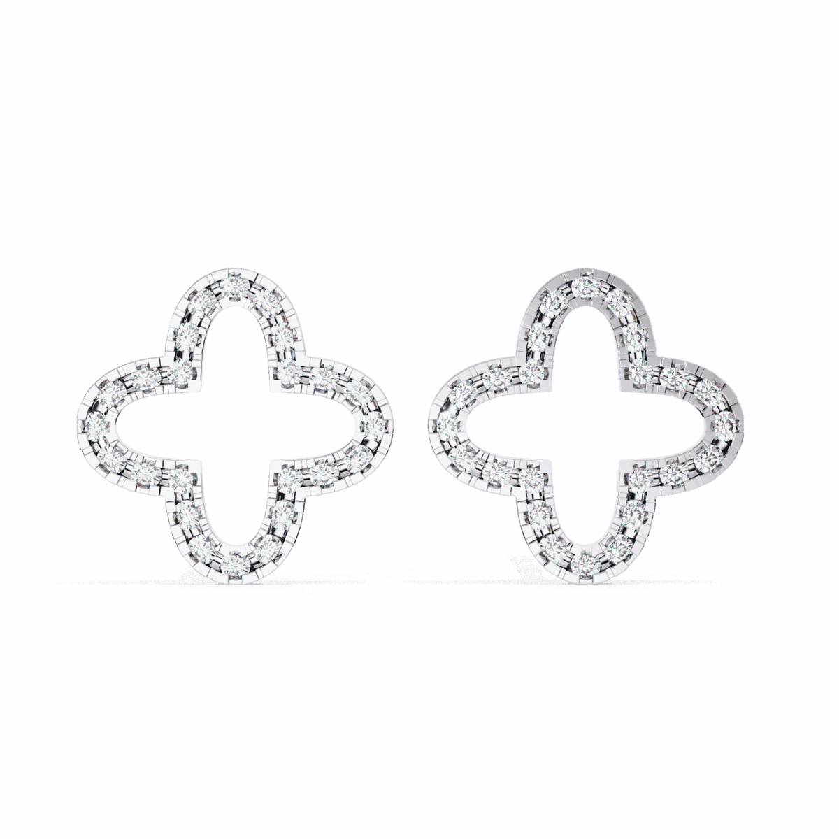 0.2 Carat Elegant Round Stud Earrings in Moissanite | House of Estara