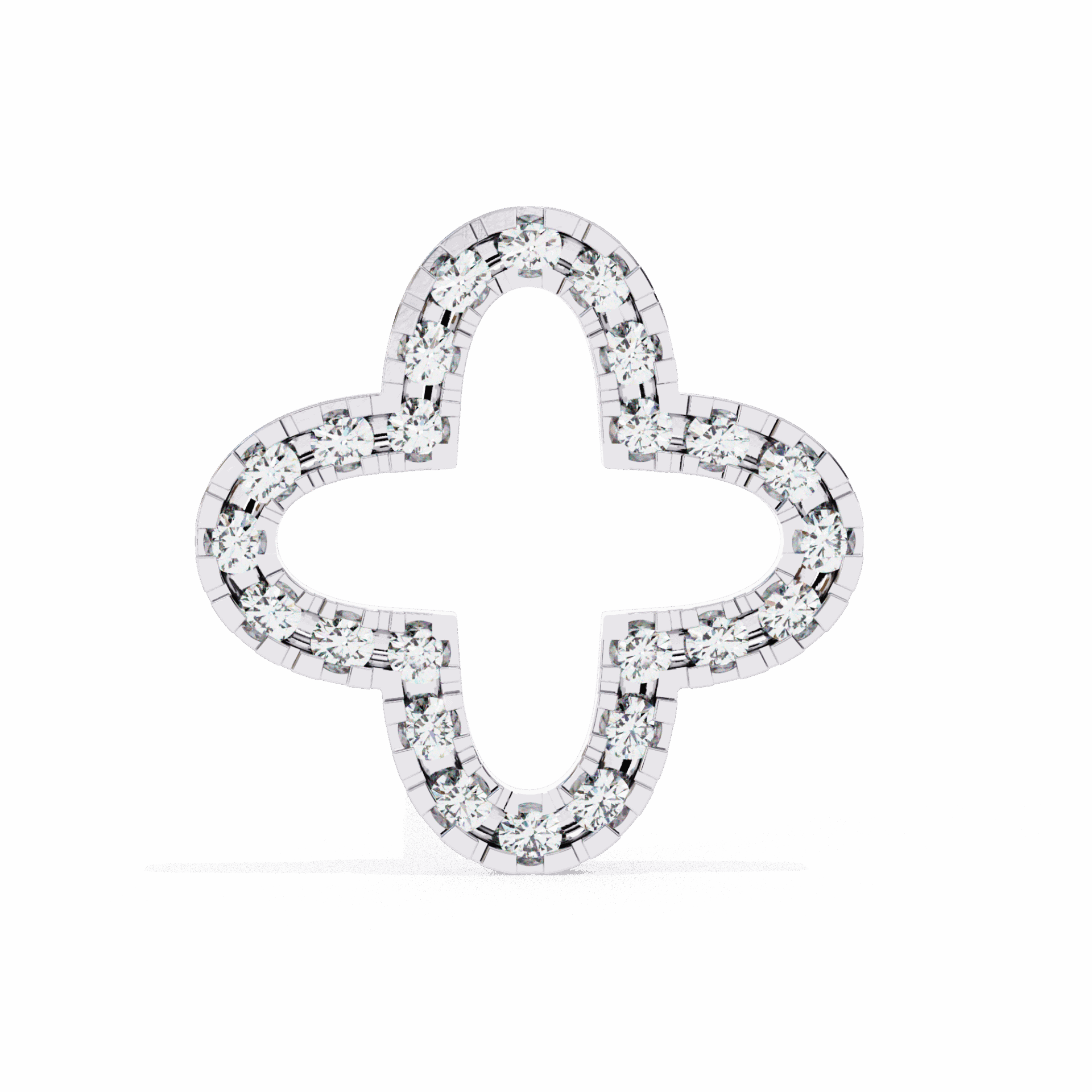 0.2 Carat Elegant Round Stud Earrings in Moissanite | House of Estara
