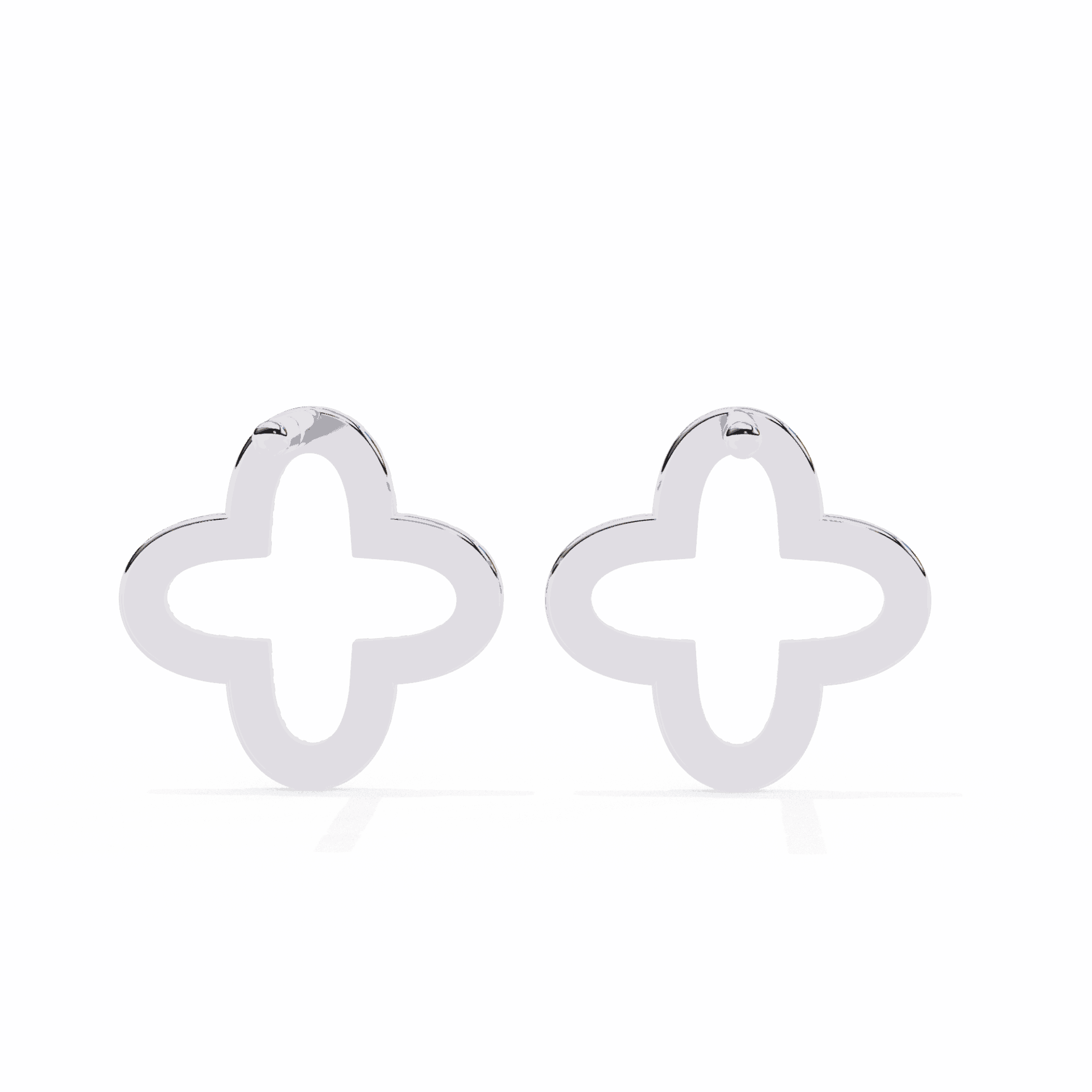 0.2 Carat Elegant Round Stud Earrings in Moissanite | House of Estara