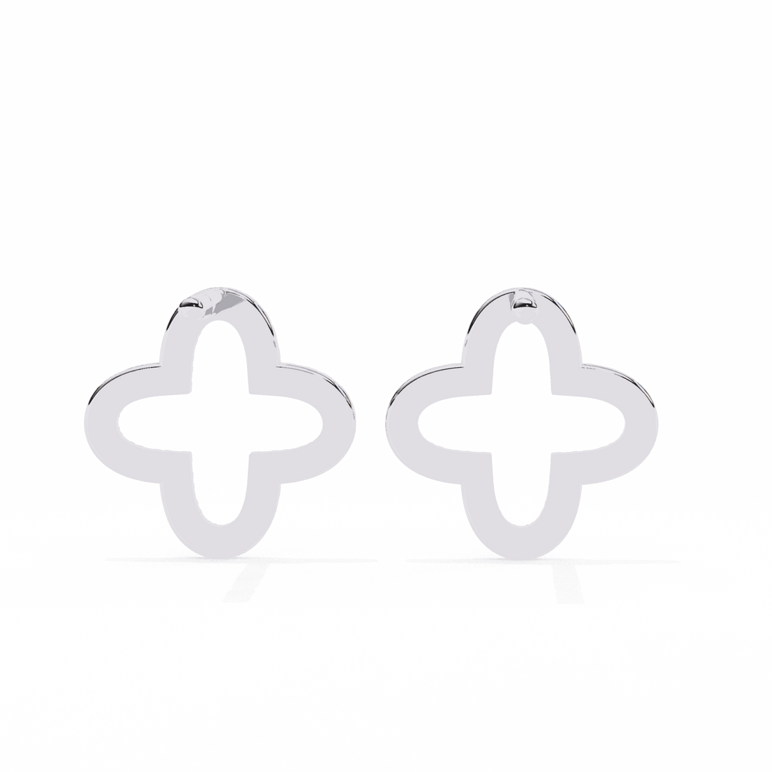 0.2 Carat Elegant Round Stud Earrings in Moissanite | House of Estara