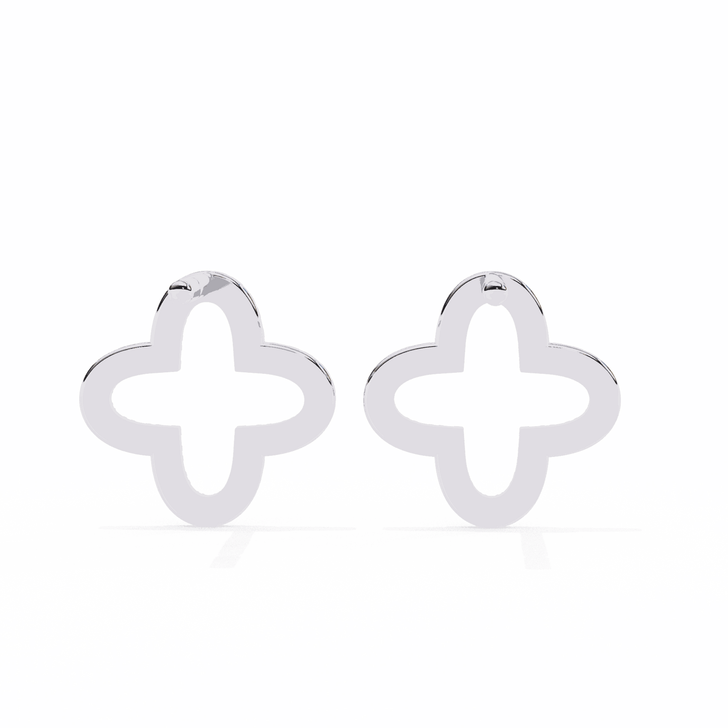 0.2 Carat Elegant Round Stud Earrings in Moissanite | House of Estara