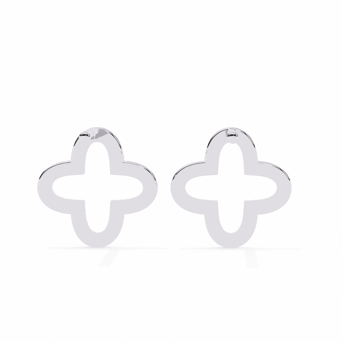 0.2 Carat Elegant Round Stud Earrings in Moissanite | House of Estara