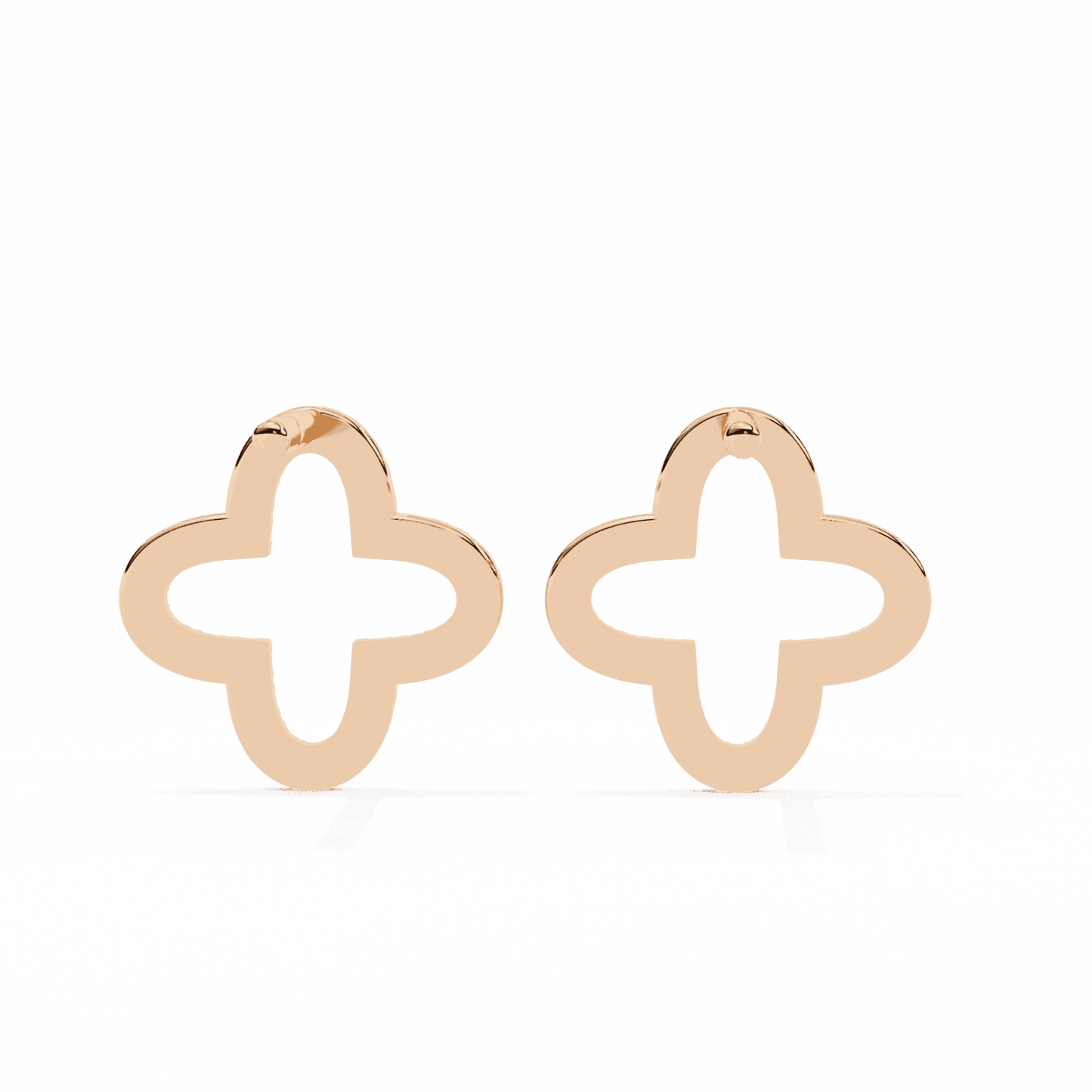 0.2 Carat Elegant Round Stud Earrings in Moissanite | House of Estara