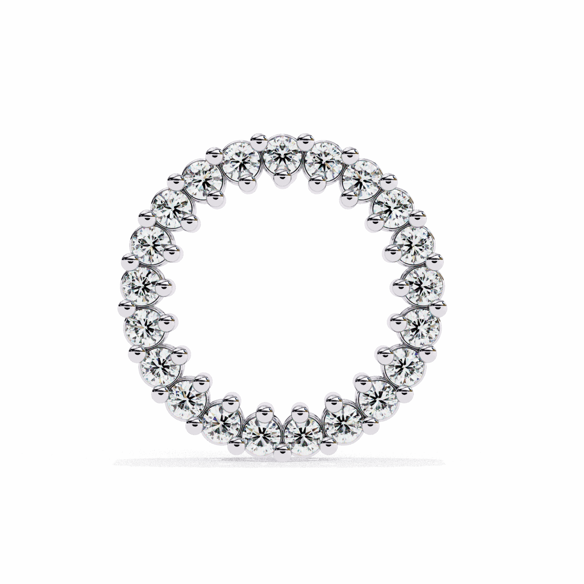 0.3 Carat Classic Round Hoop Earrings in Moissanite | House of Estara