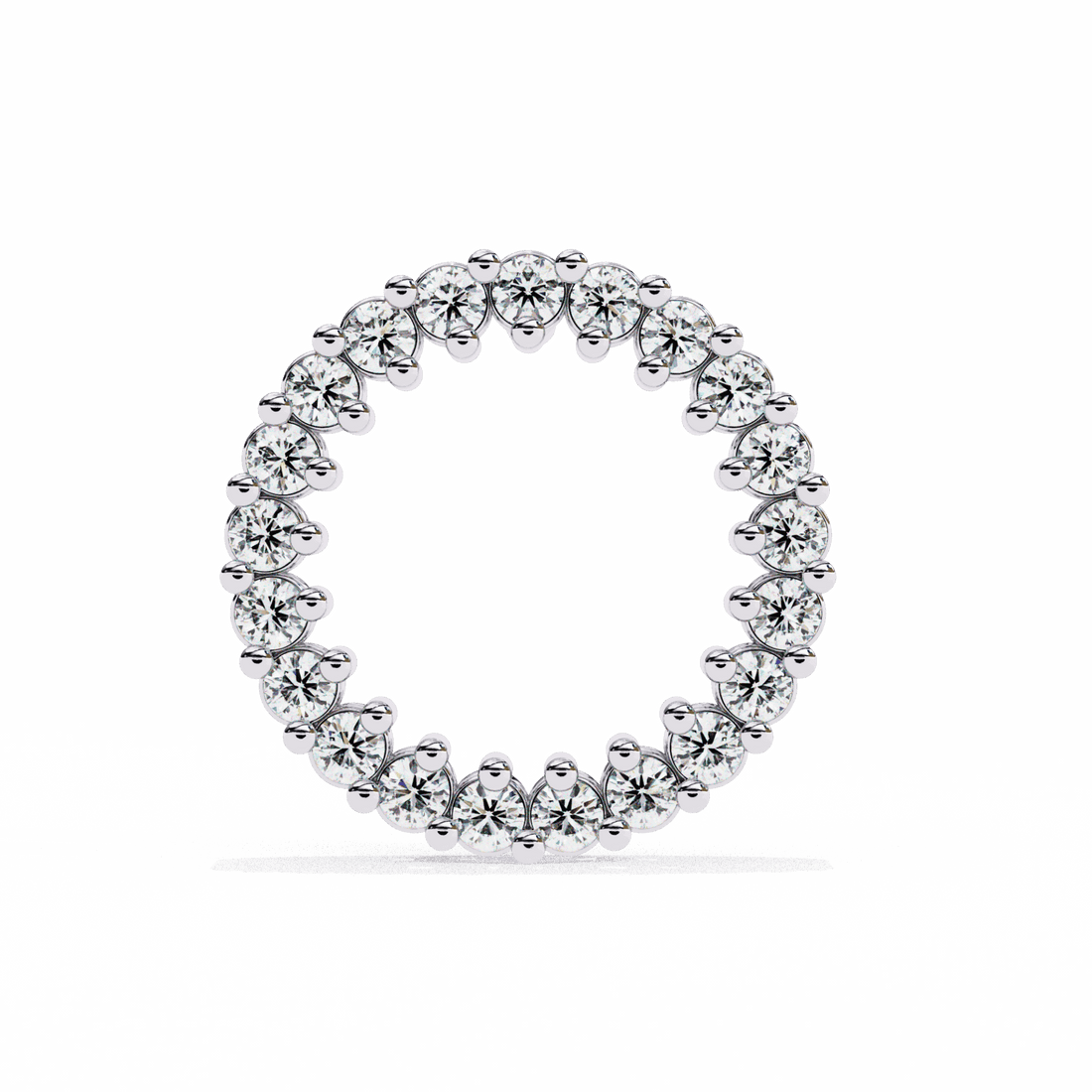0.3 Carat Classic Round Hoop Earrings in Moissanite | House of Estara